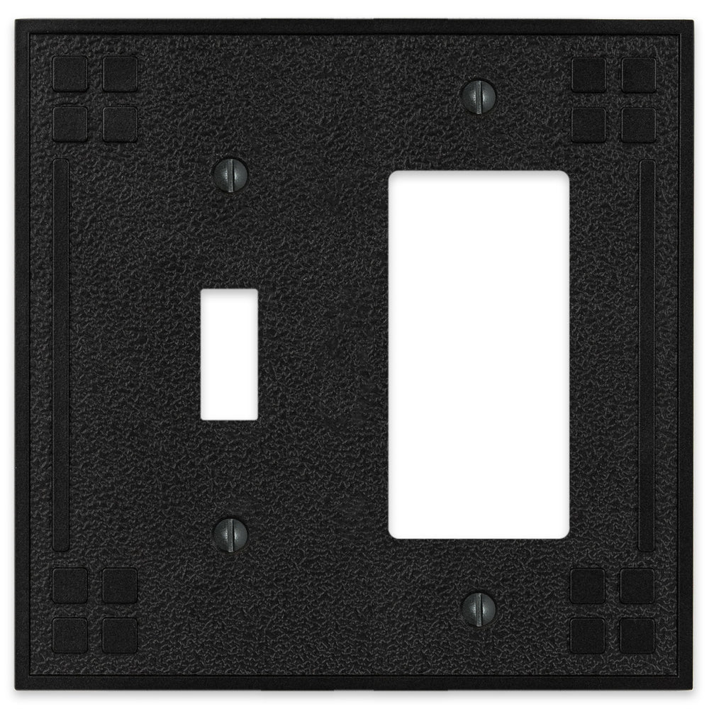 Wittick - Black Iron Toggle / 1 Rocker (GFI)