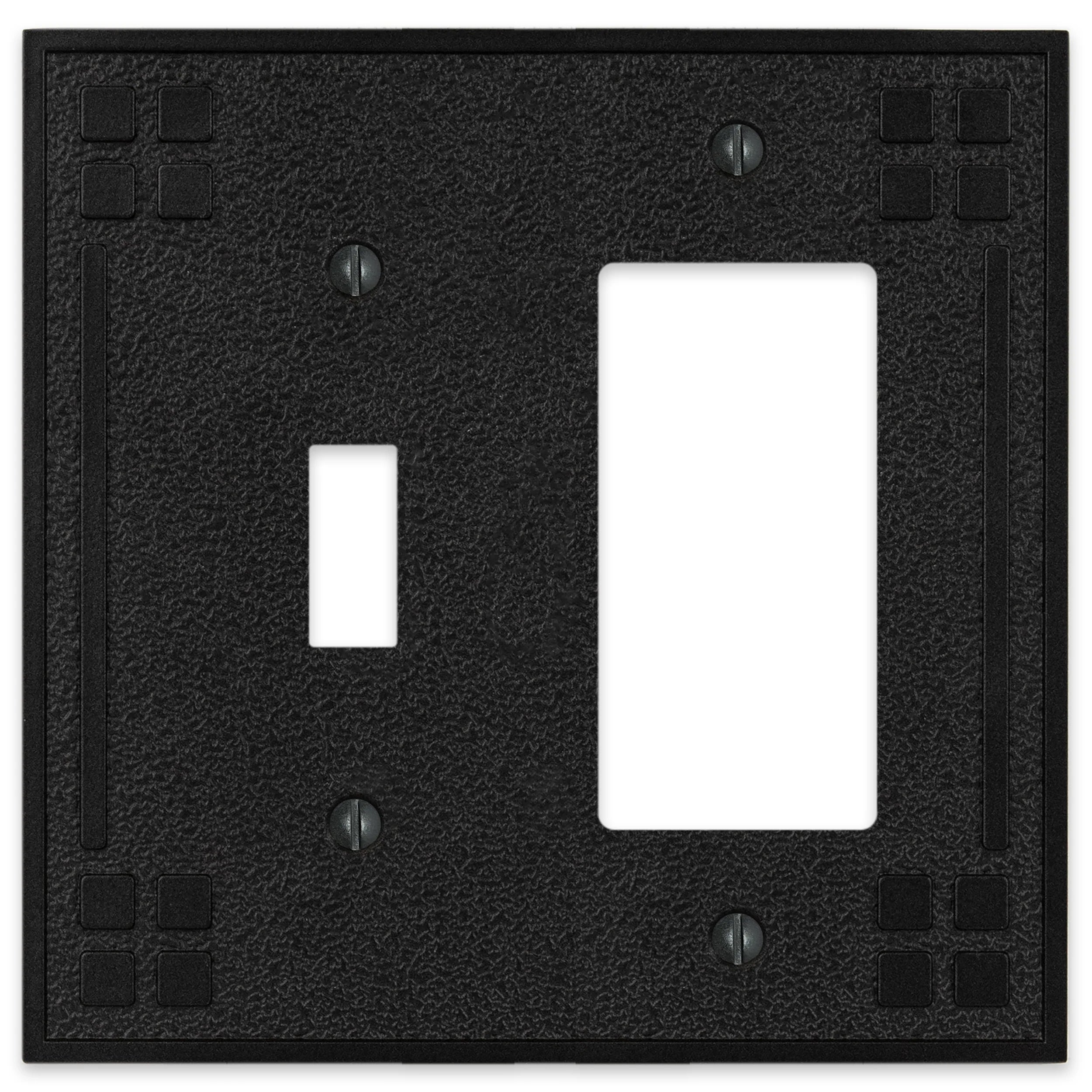 Wittick - Black Iron Toggle / 1 Rocker (GFI)