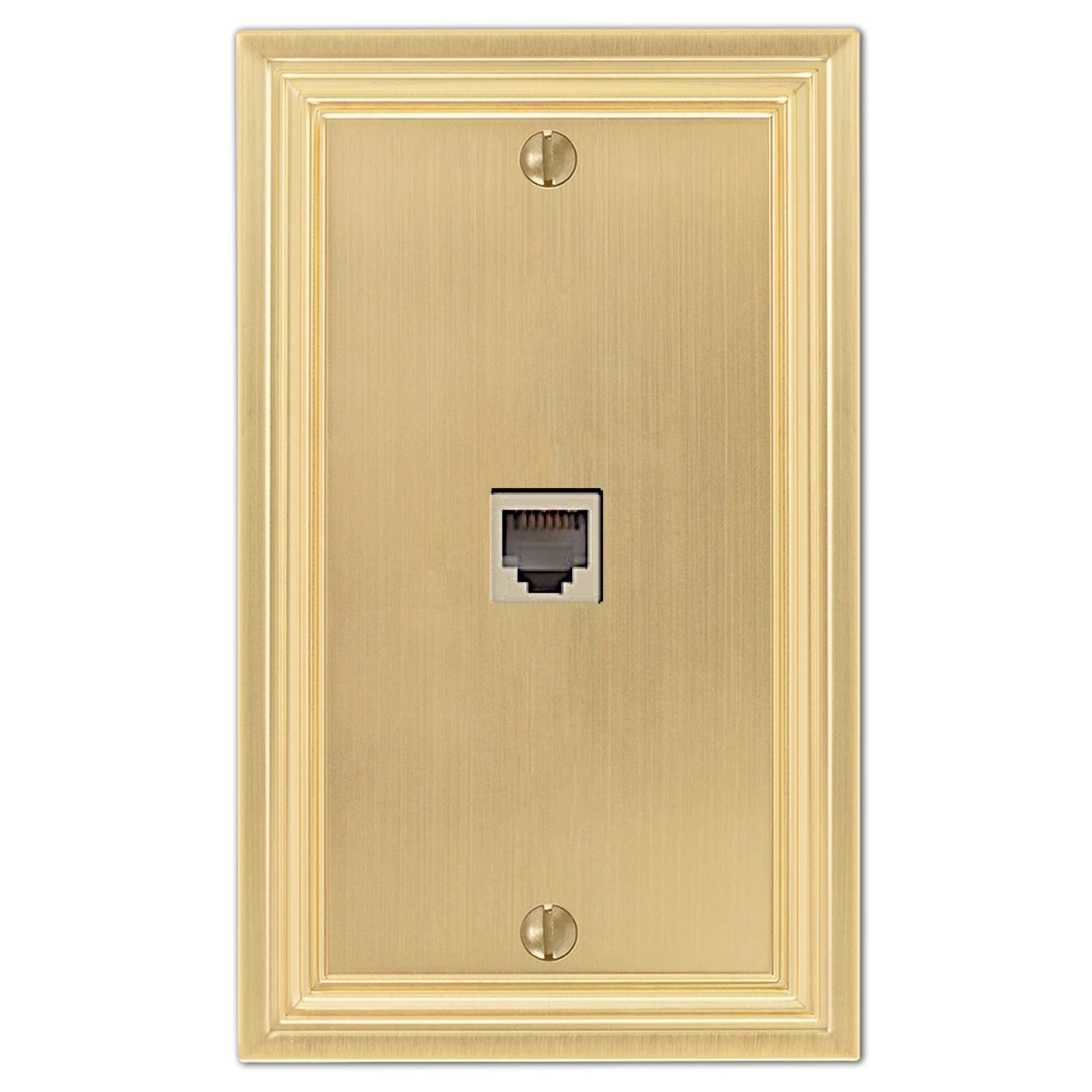 Daltry Satin Brass Phone Wallplate
