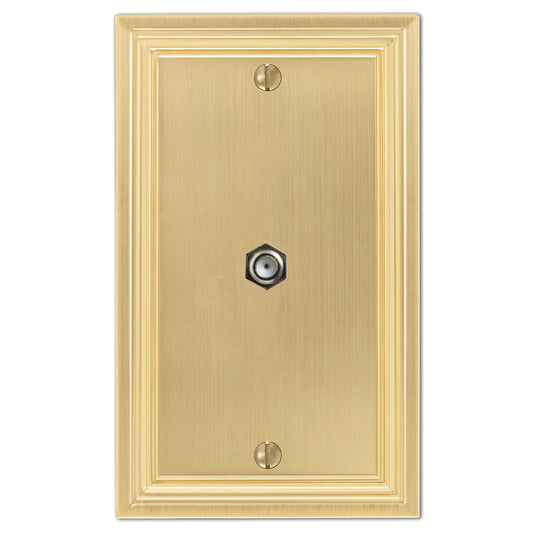 Daltry Satin Brass Cable Wallplate