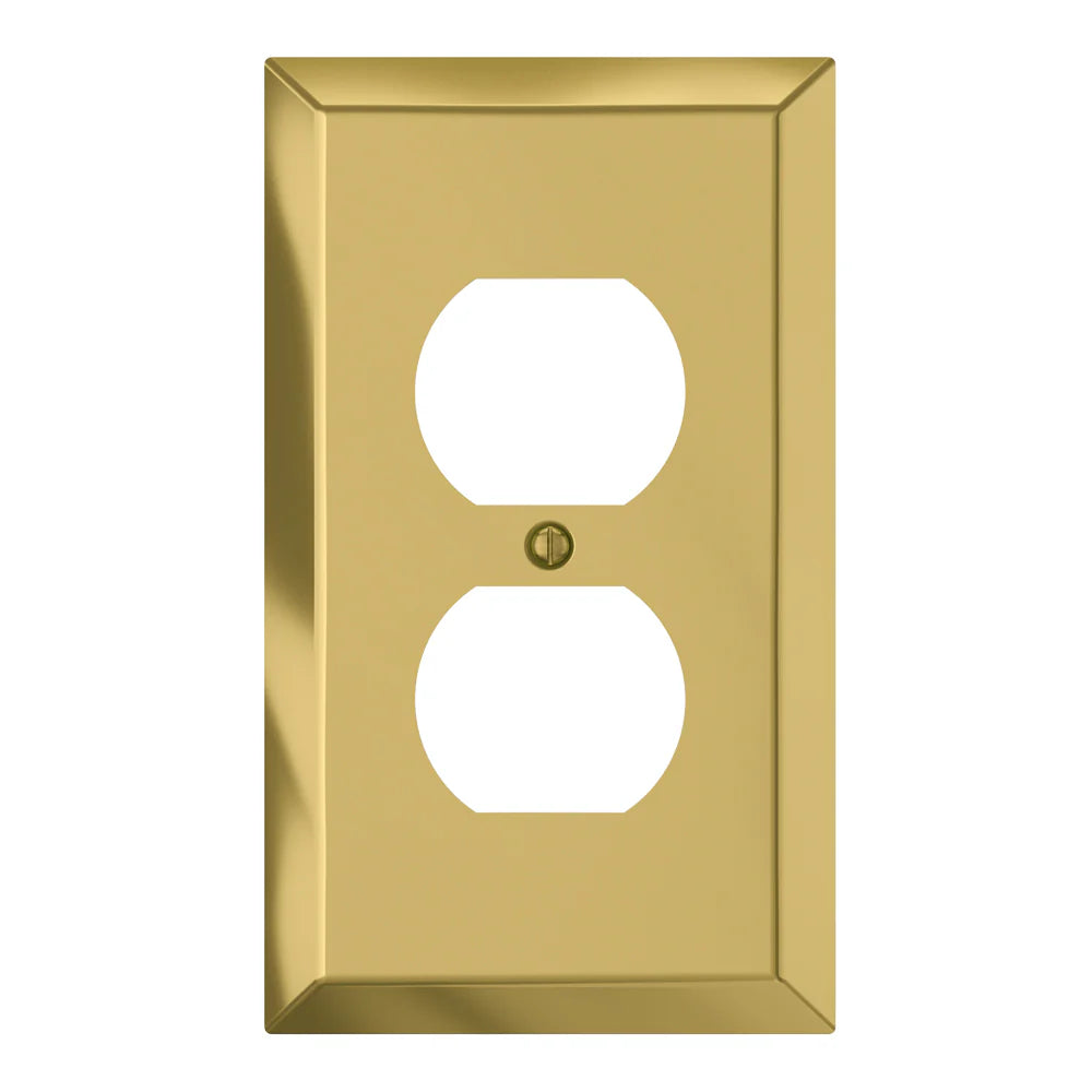 Century Polished Brass 1 Duplex Outlet