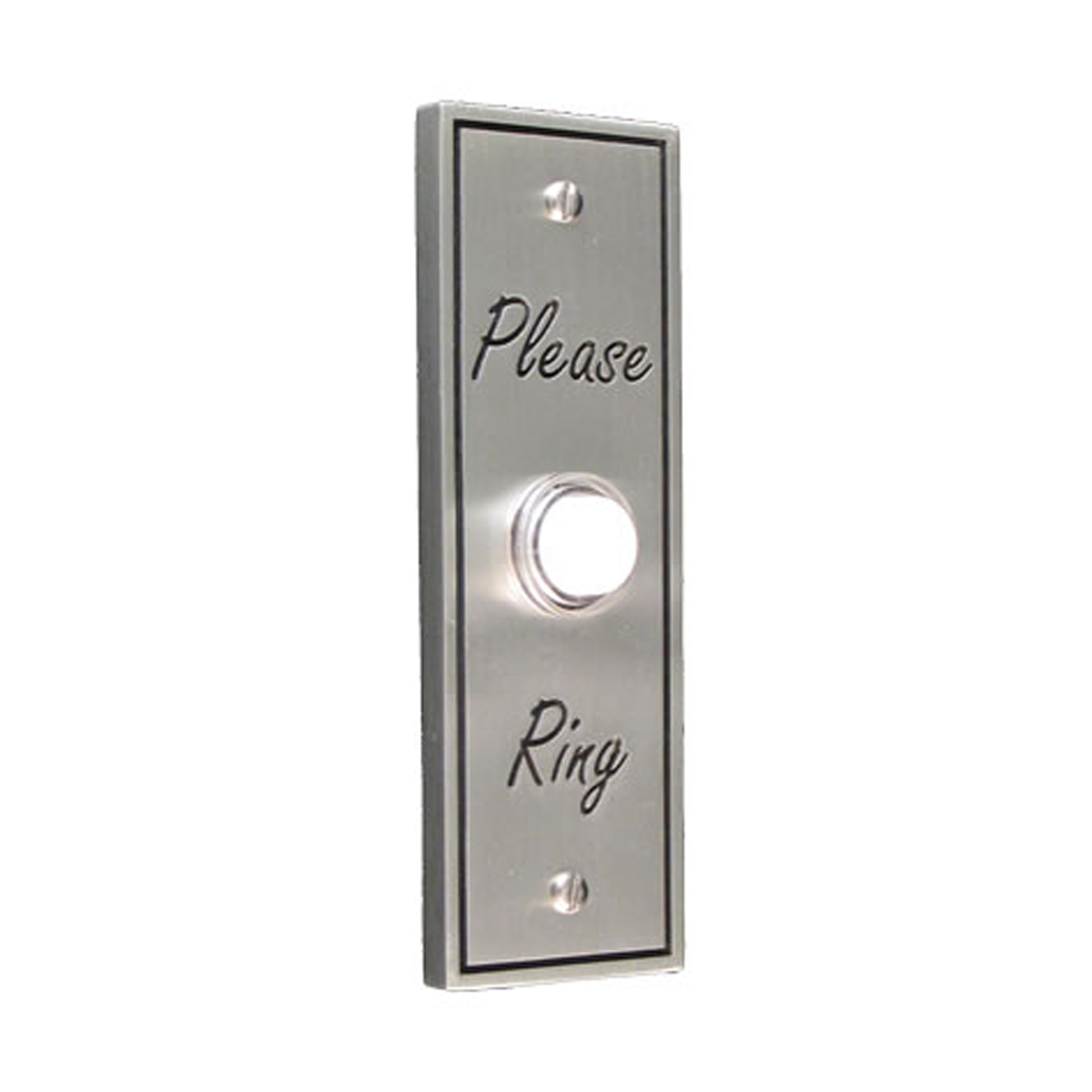 Please Ring Pewter Antique Doorbell