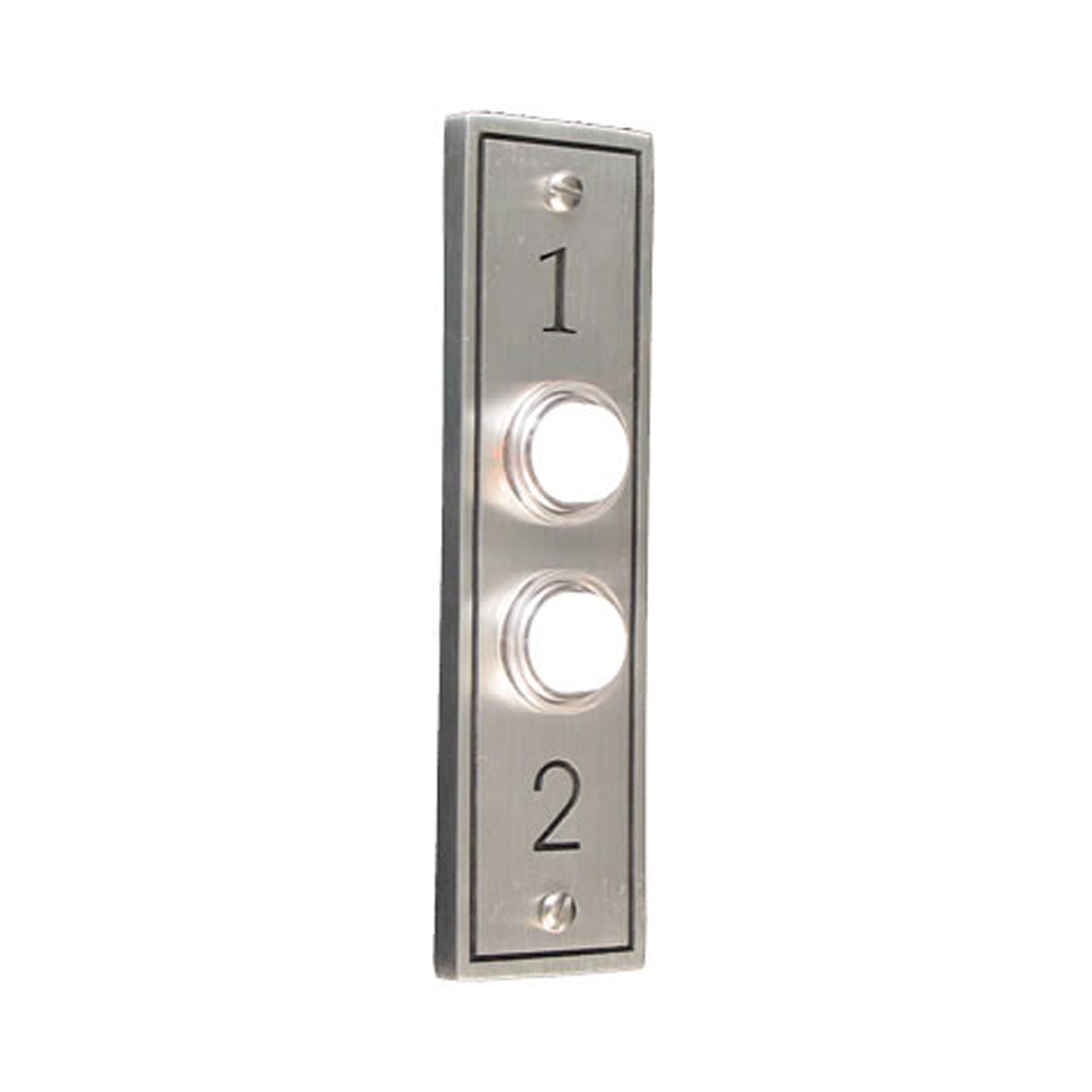 1 & 2 Double Pewter Antique Doorbell