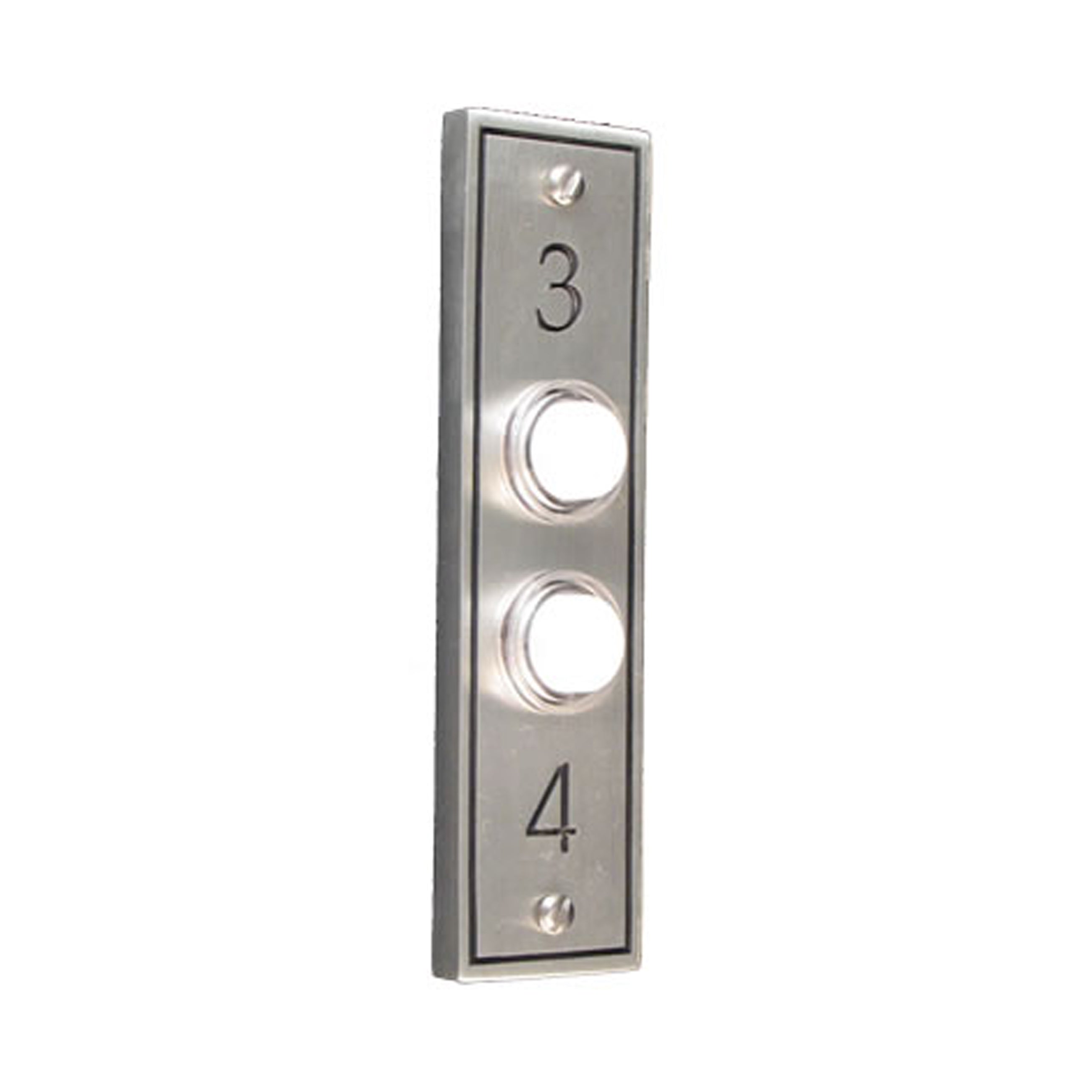 3 & 4 Double Pewter Antique Doorbell