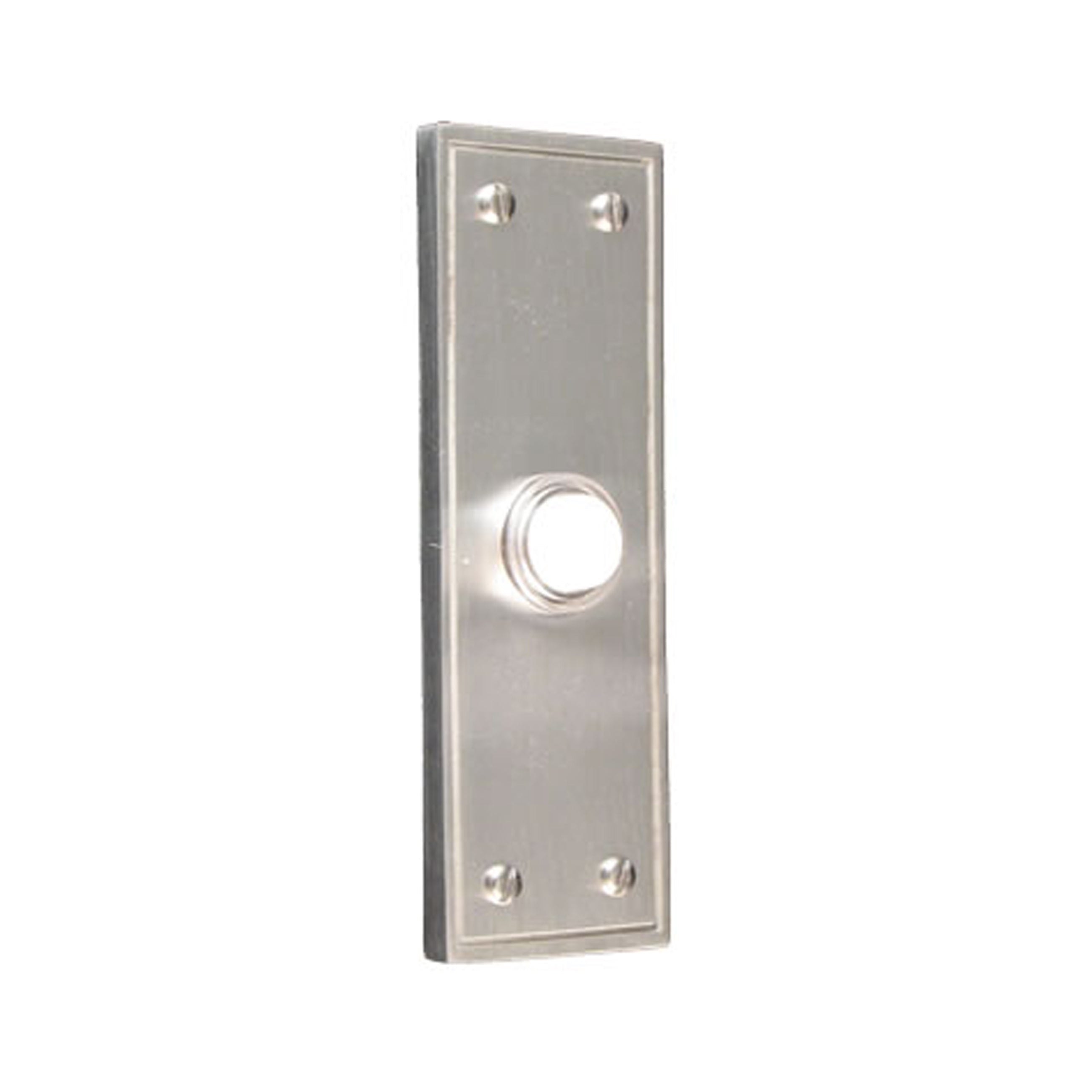The Rectangle Silver Pewter Doorbell