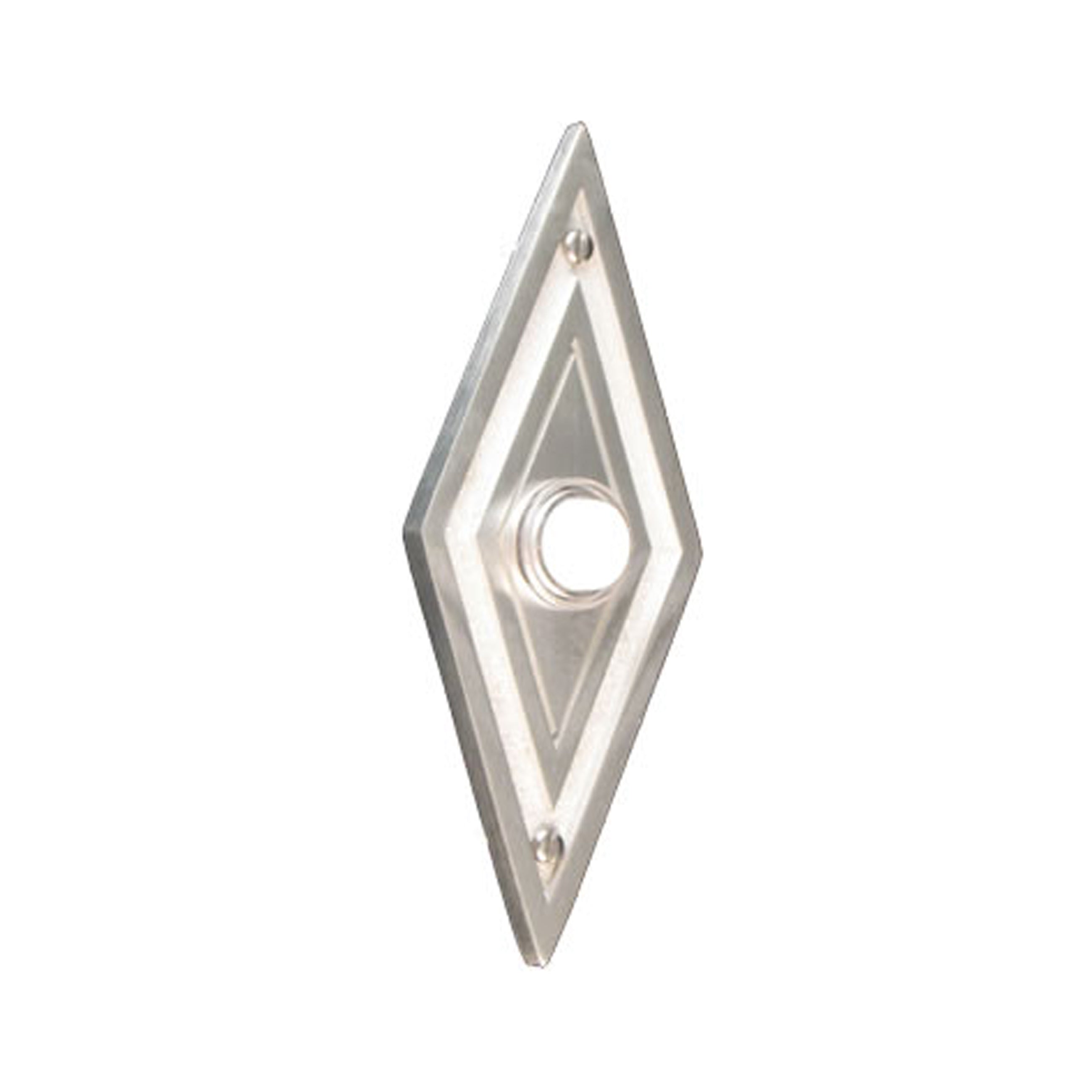 Step Diamond Silver Pewter Doorbell
