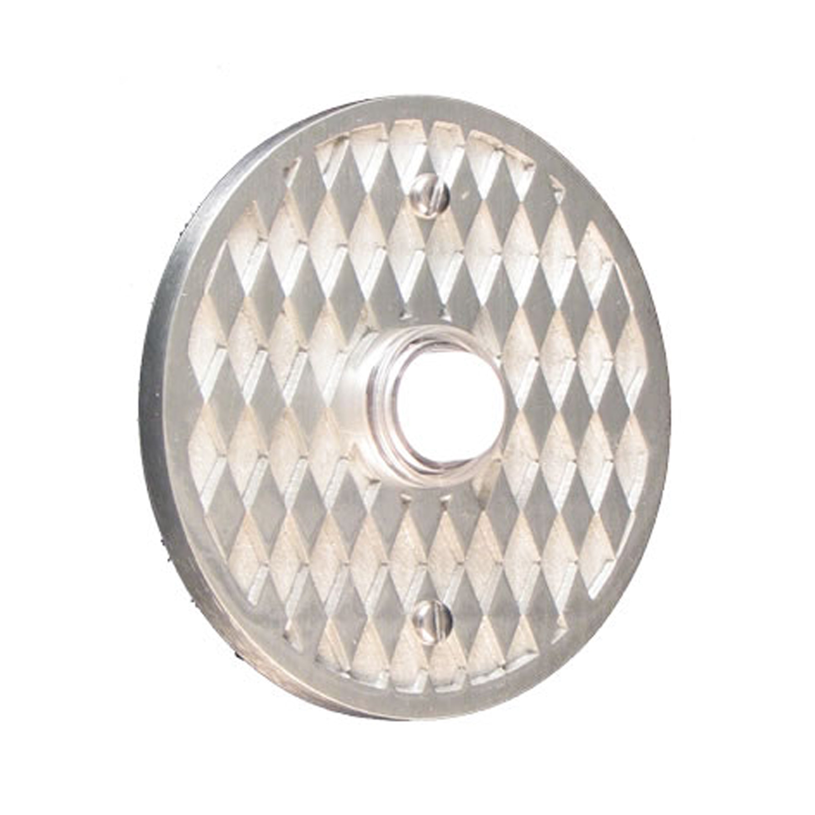 Diamond Round Silver Pewter Doorbell