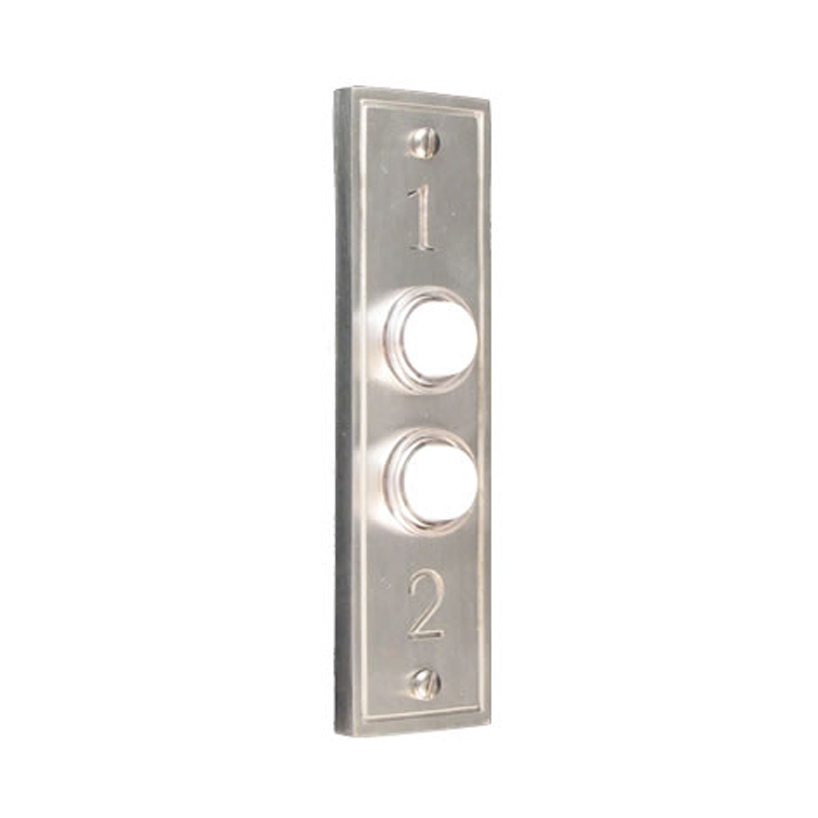 1 & 2 Double Silver Pewter Doorbell