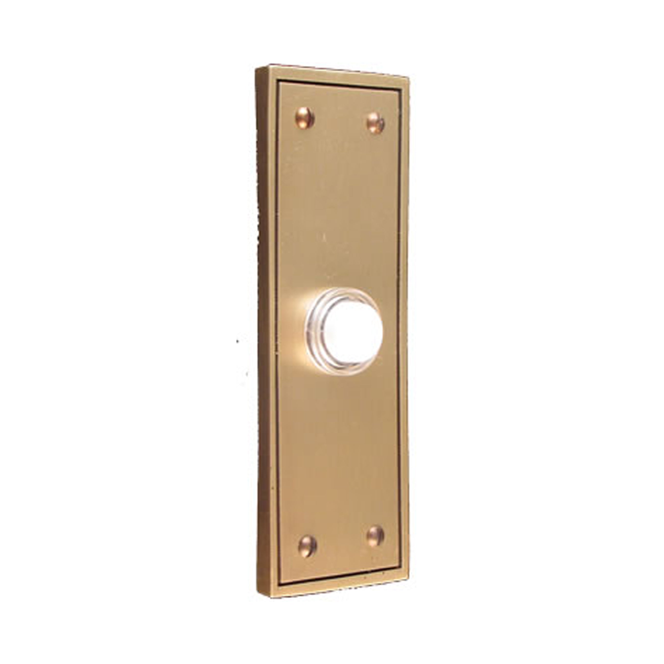 The Rectangle Antique Brass Doorbell