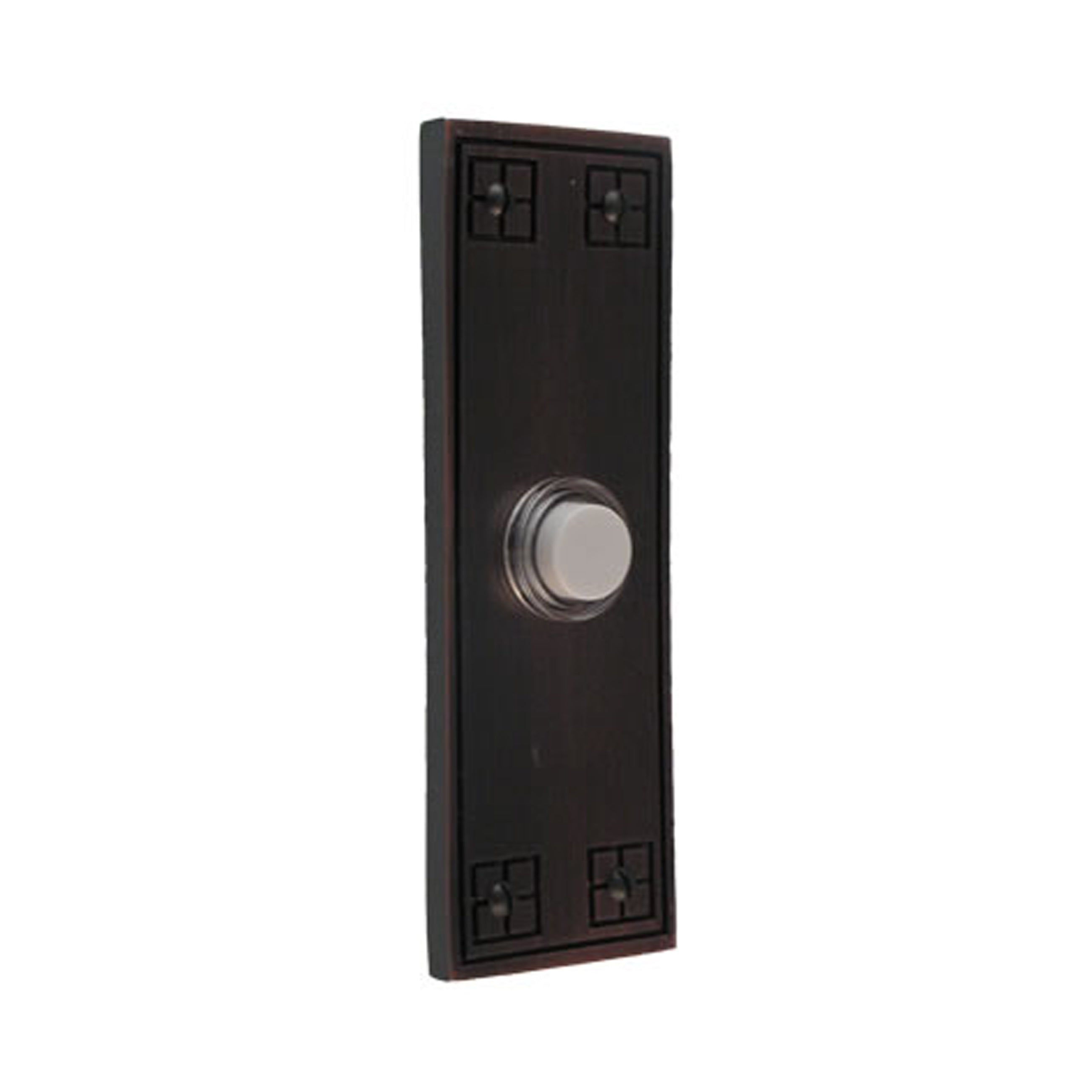 Arts & Crafts Rectangular Oil Rubbed Doorbell