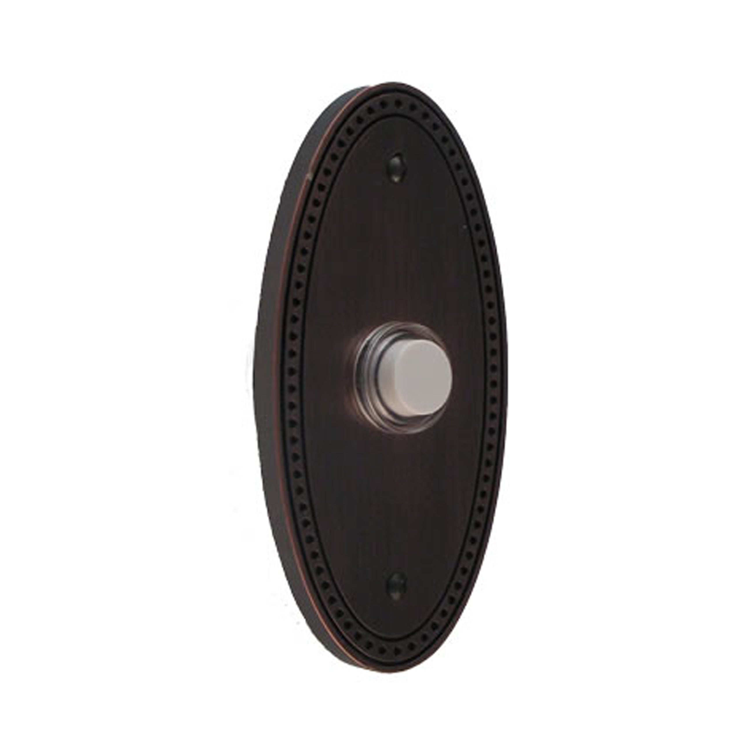 Beaded Oval Oil Rubbed Doorbell