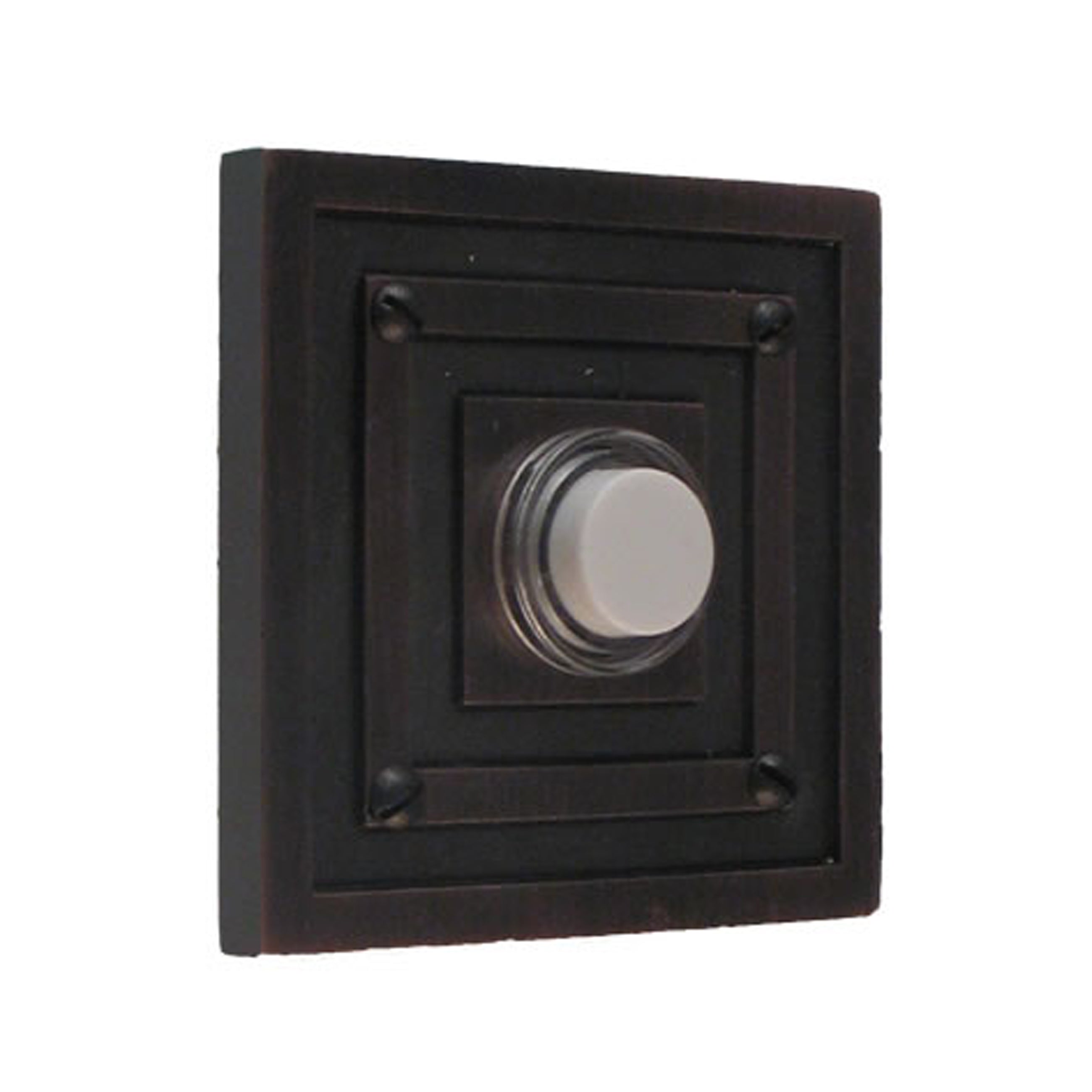 Step Square Oil Rubbed Doorbell
