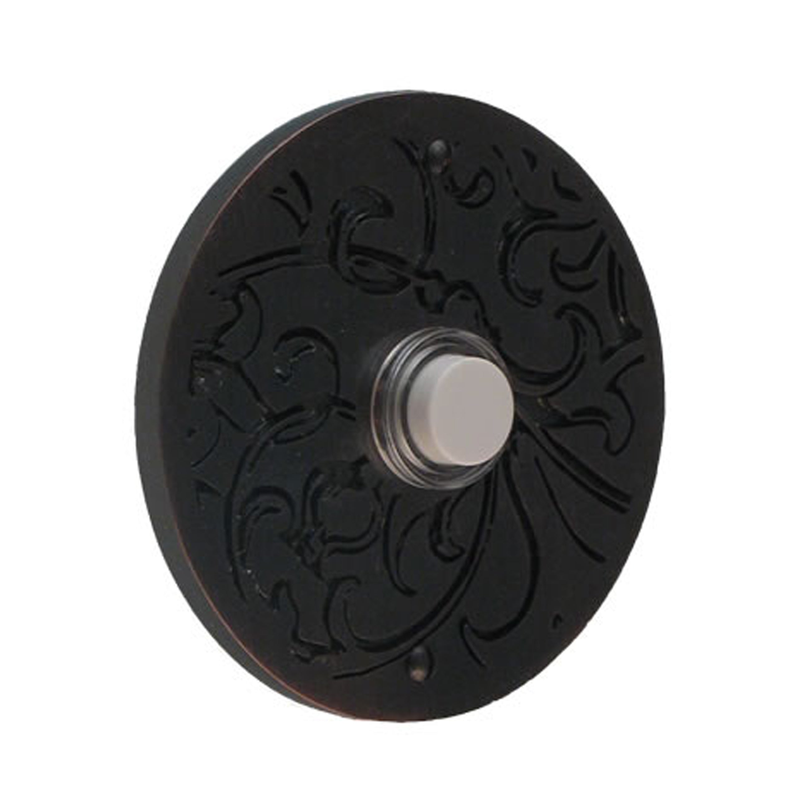 Victorian Round Oil Rubbed Doorbell