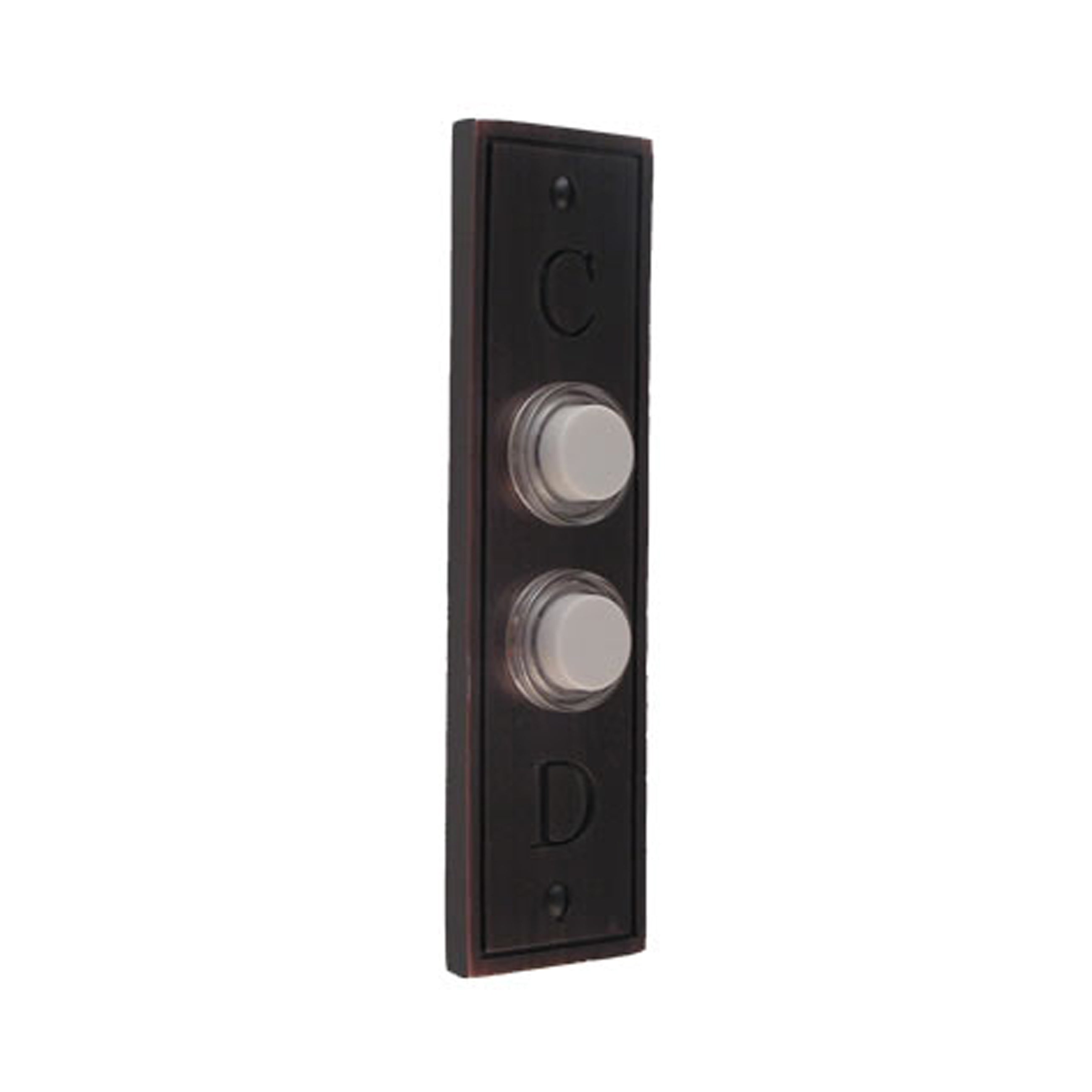 C & D Double Oil Rubbed Doorbell