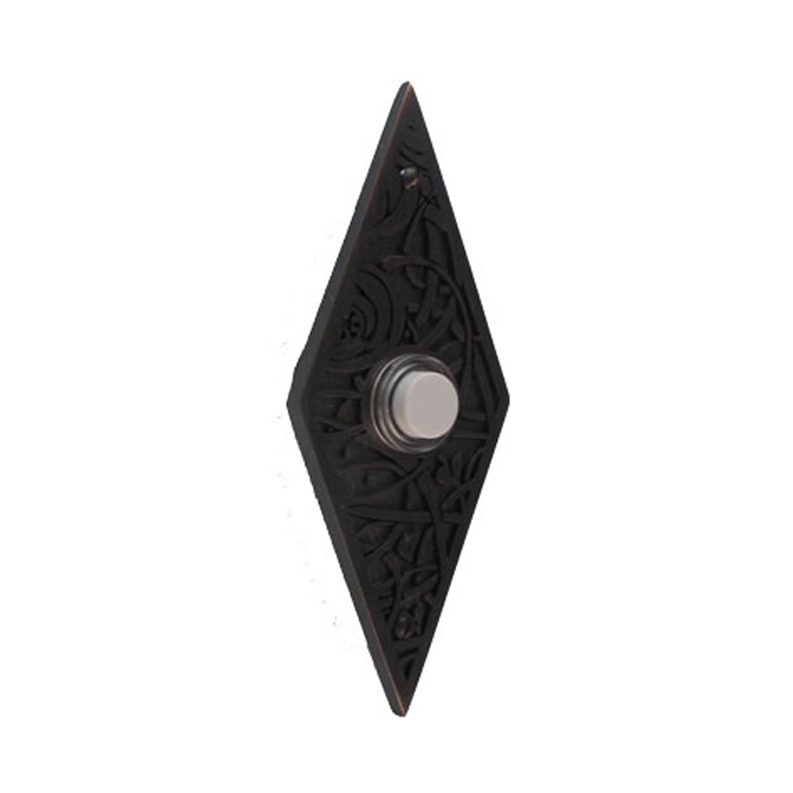Deco Floral Diamond Oil Rubbed Doorbell