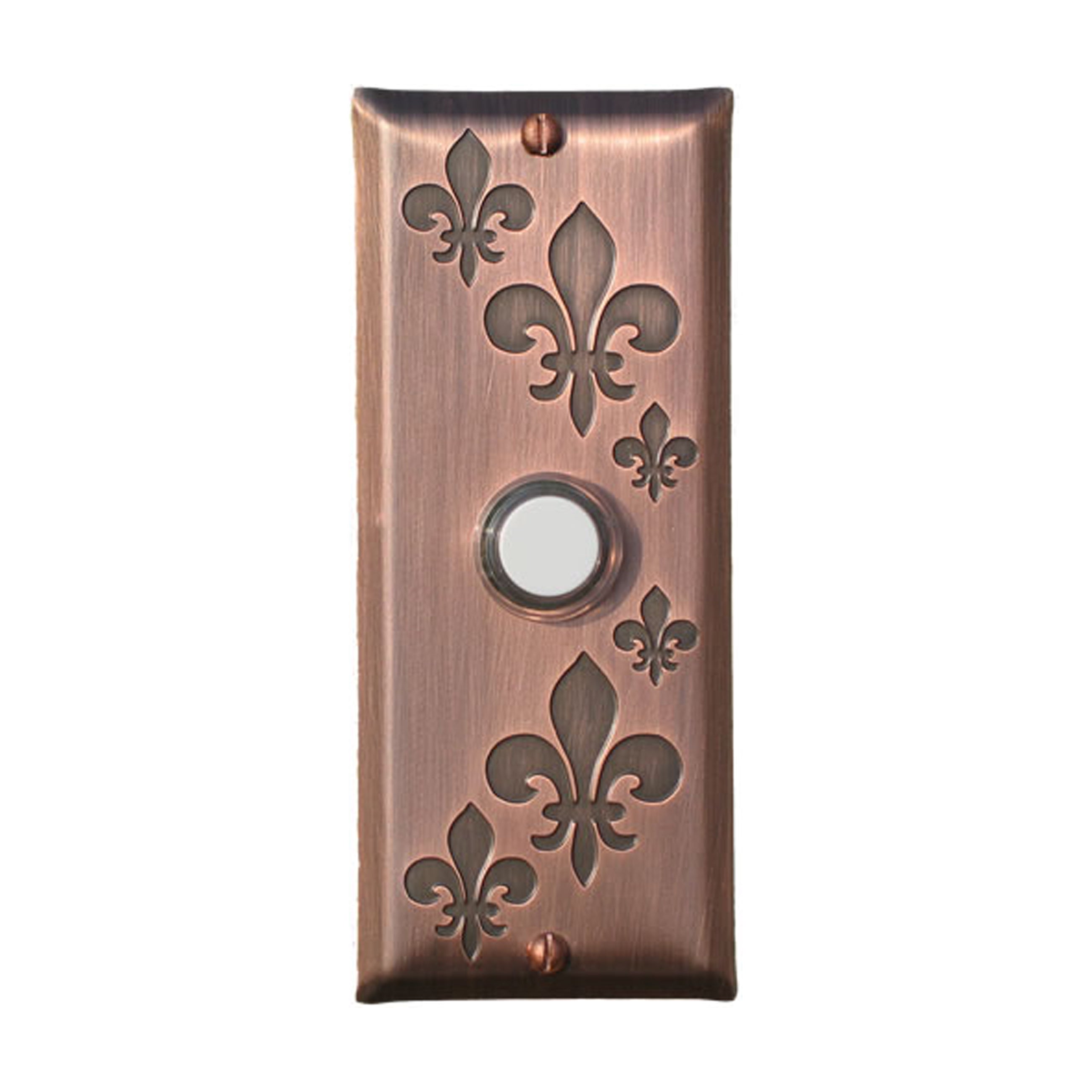Fleur-de-lis Doorbell - Solid Oil Rubbed Copper