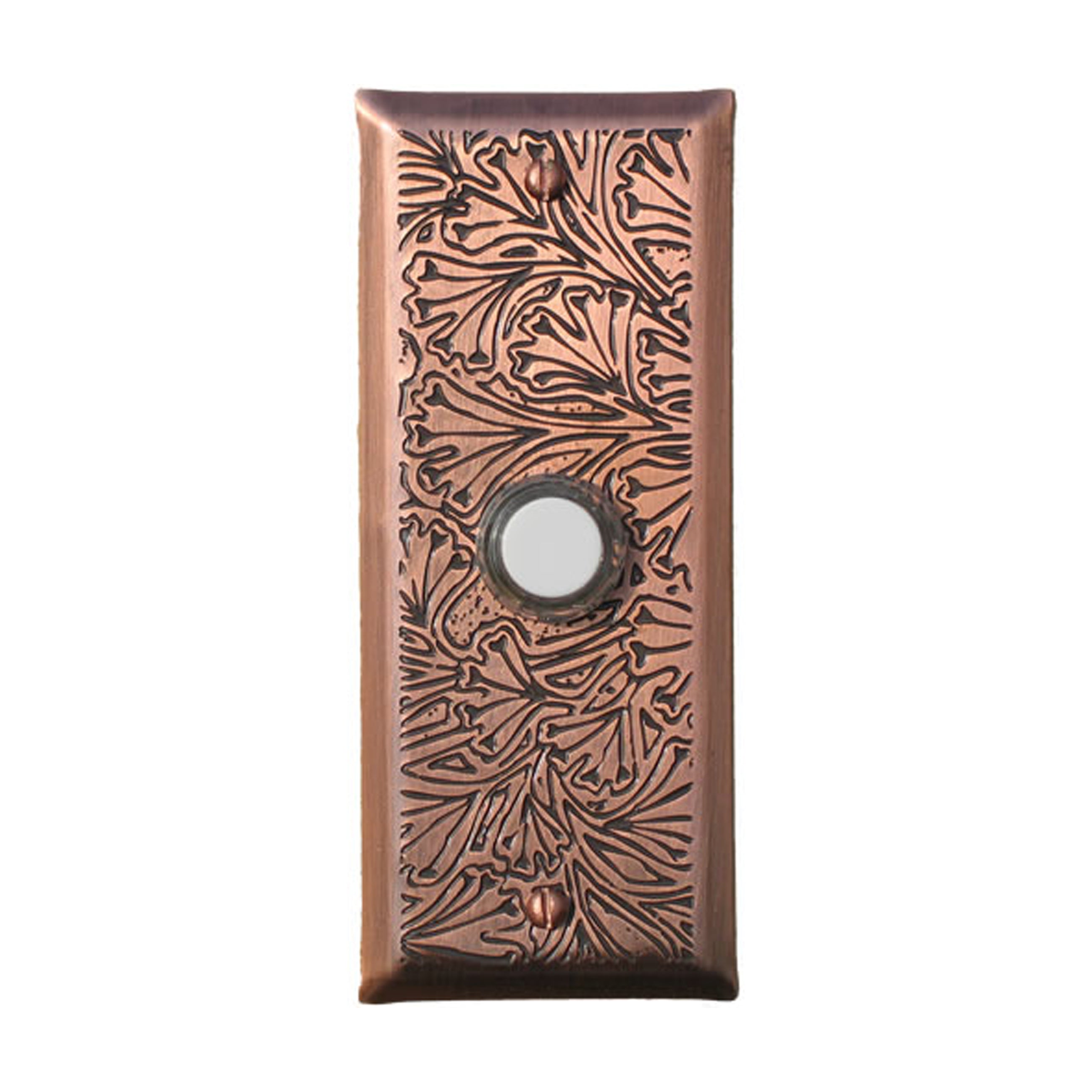 Maidenhaire Fern Doorbell - Solid Oil Rubbed Copper