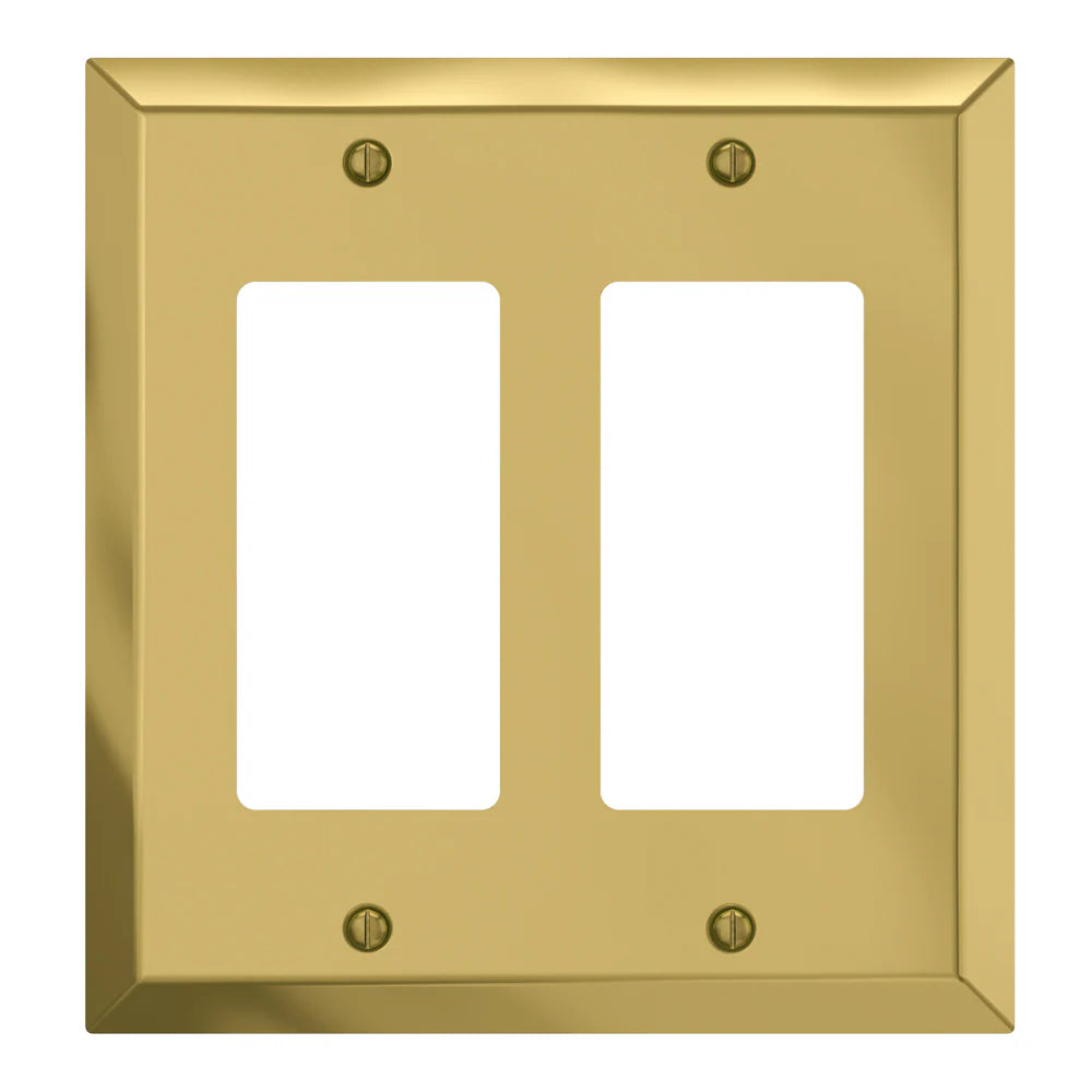 Century Polished Brass 2 Rocker (GFI)