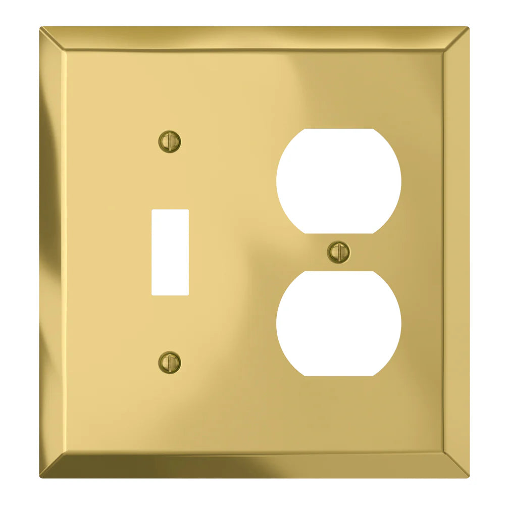 Century Polished Brass Toggle / Duplex Outlet