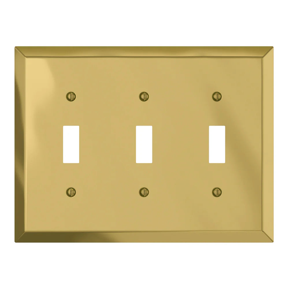 Century Polished Brass Triple Toggle