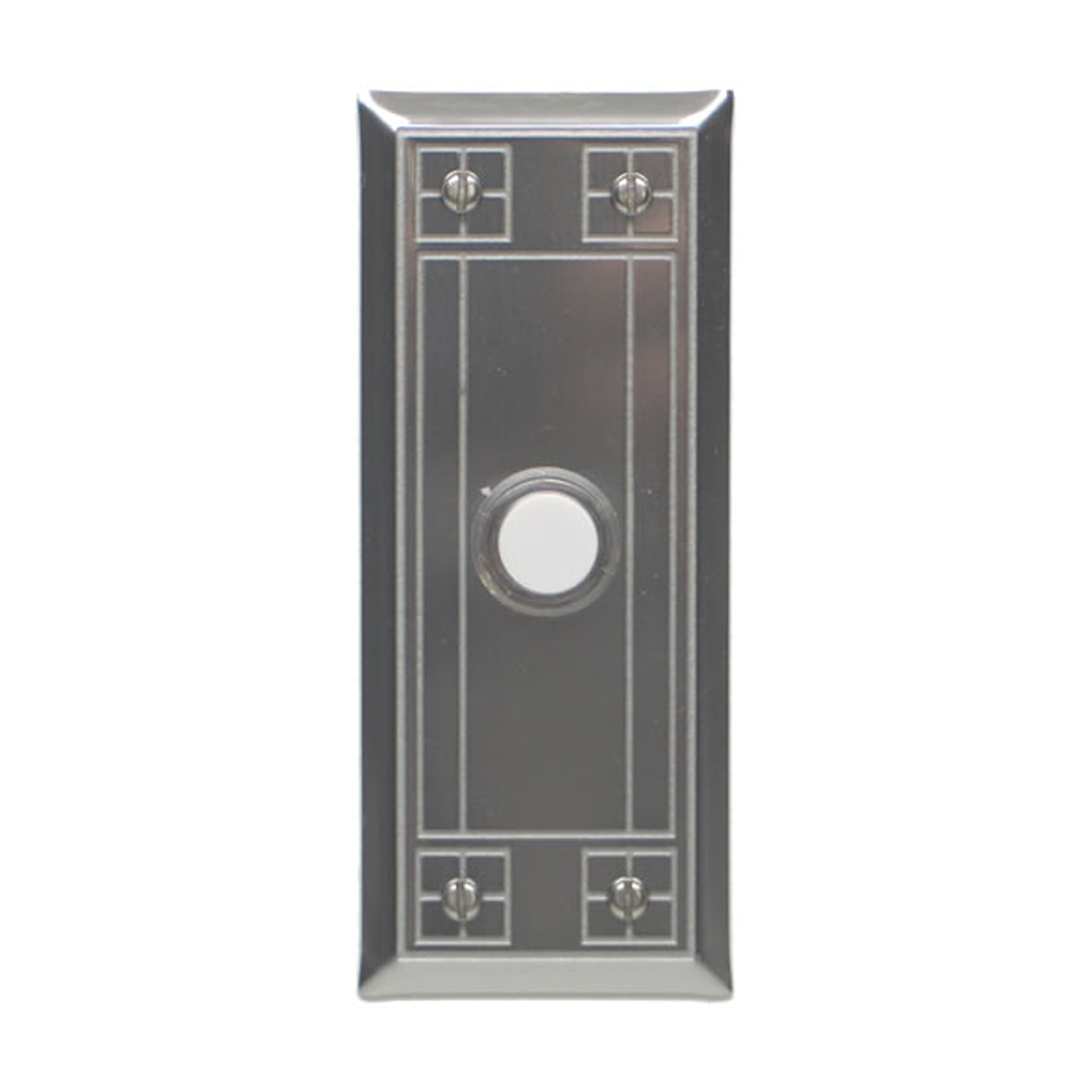 Arts & Crafts Doorbell - Solid Stainless Steel