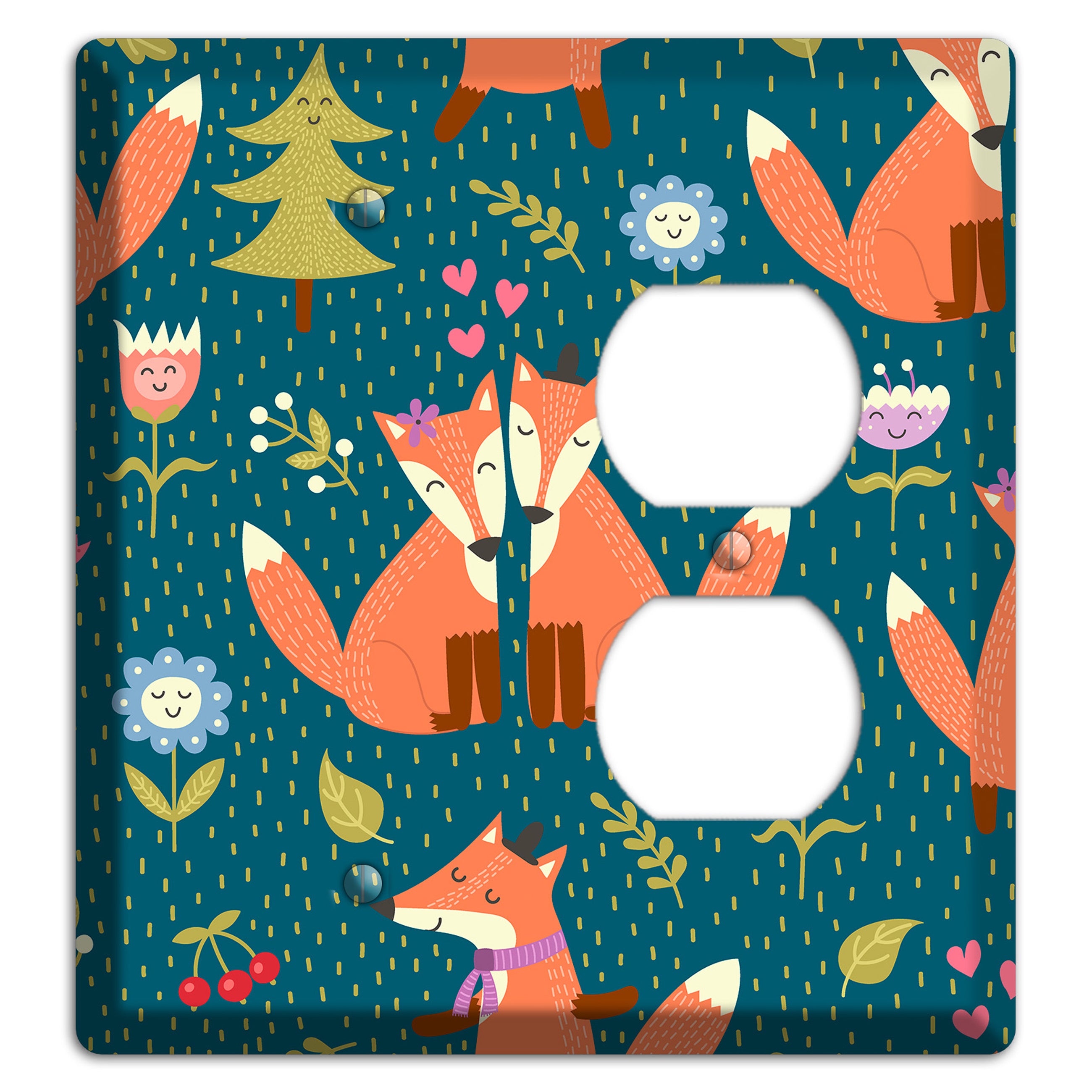 Fox Garden Love Blank / Duplex Wallplate