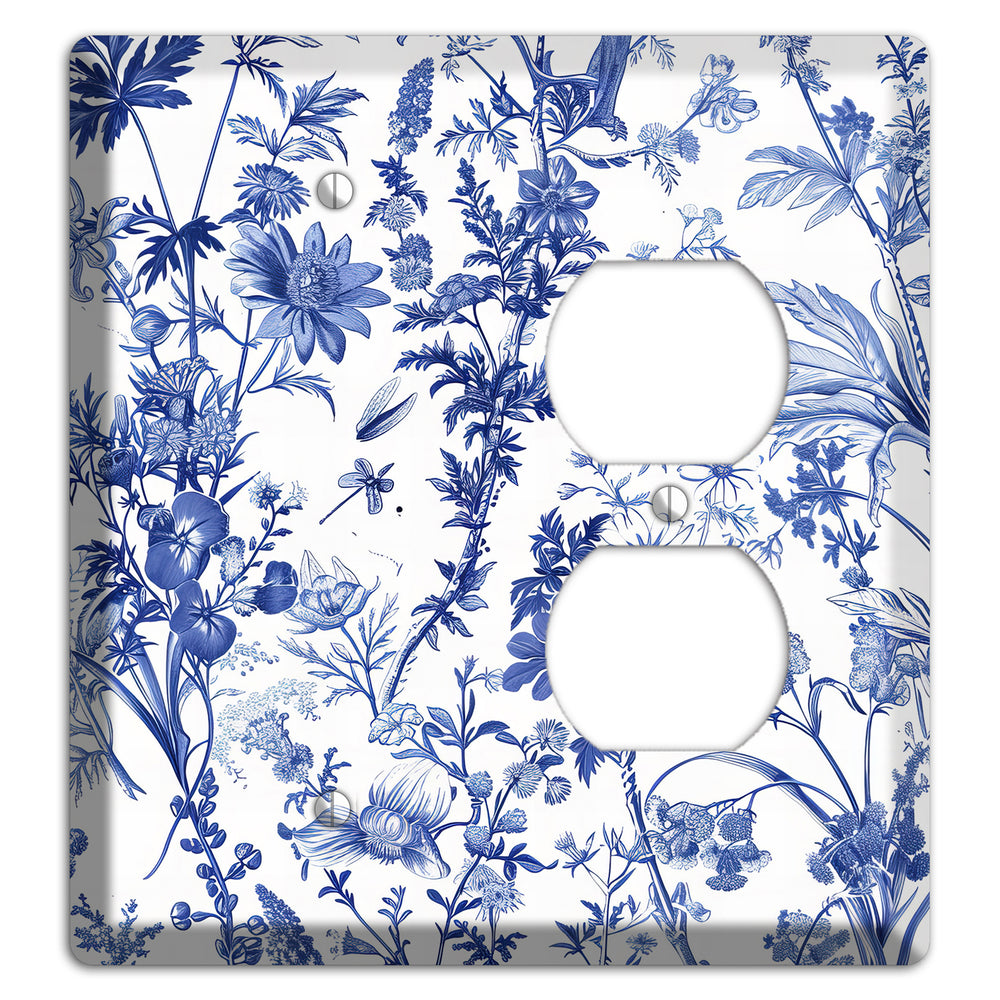 Wildflower Ink Study Blank / Duplex Wallplate