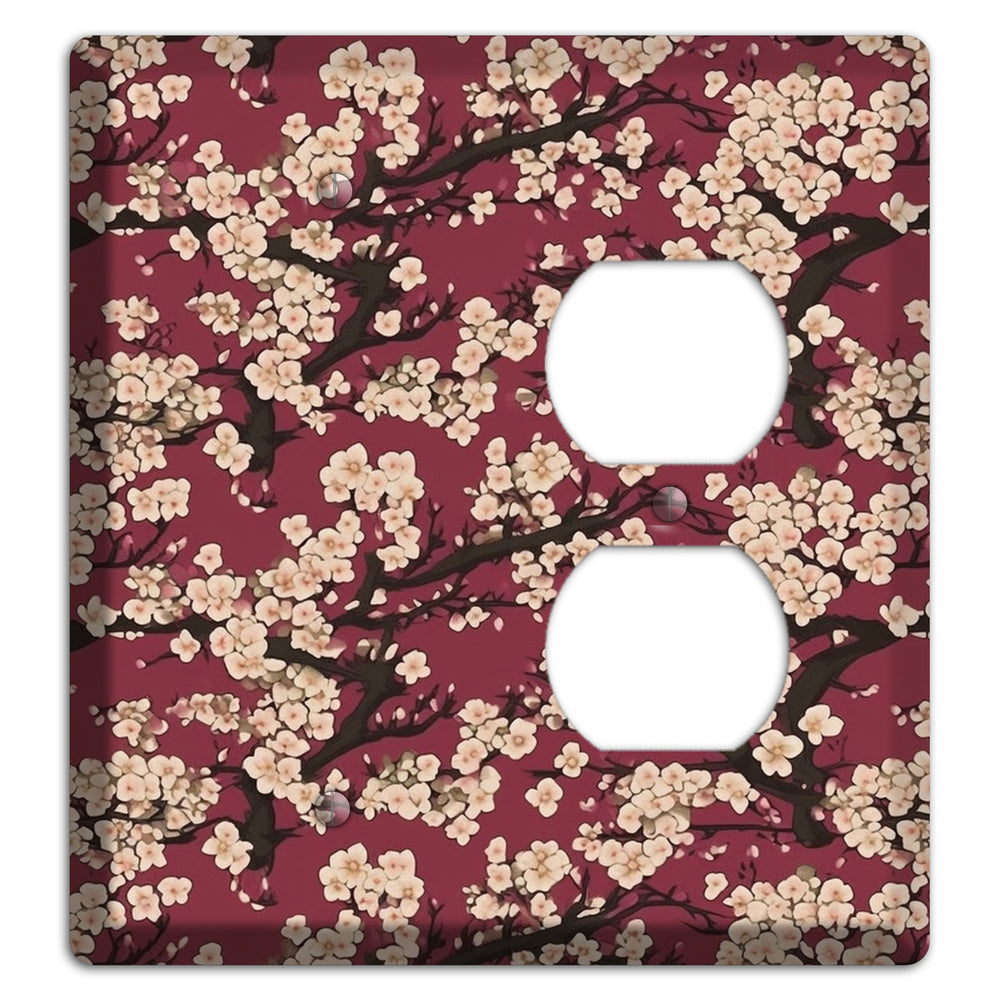 Crimson Plum Drift Blank / Duplex Wallplate