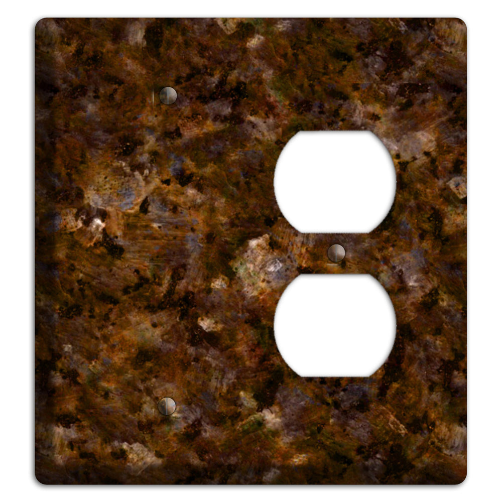 Baltic Green Granite Blank / Duplex Wallplate
