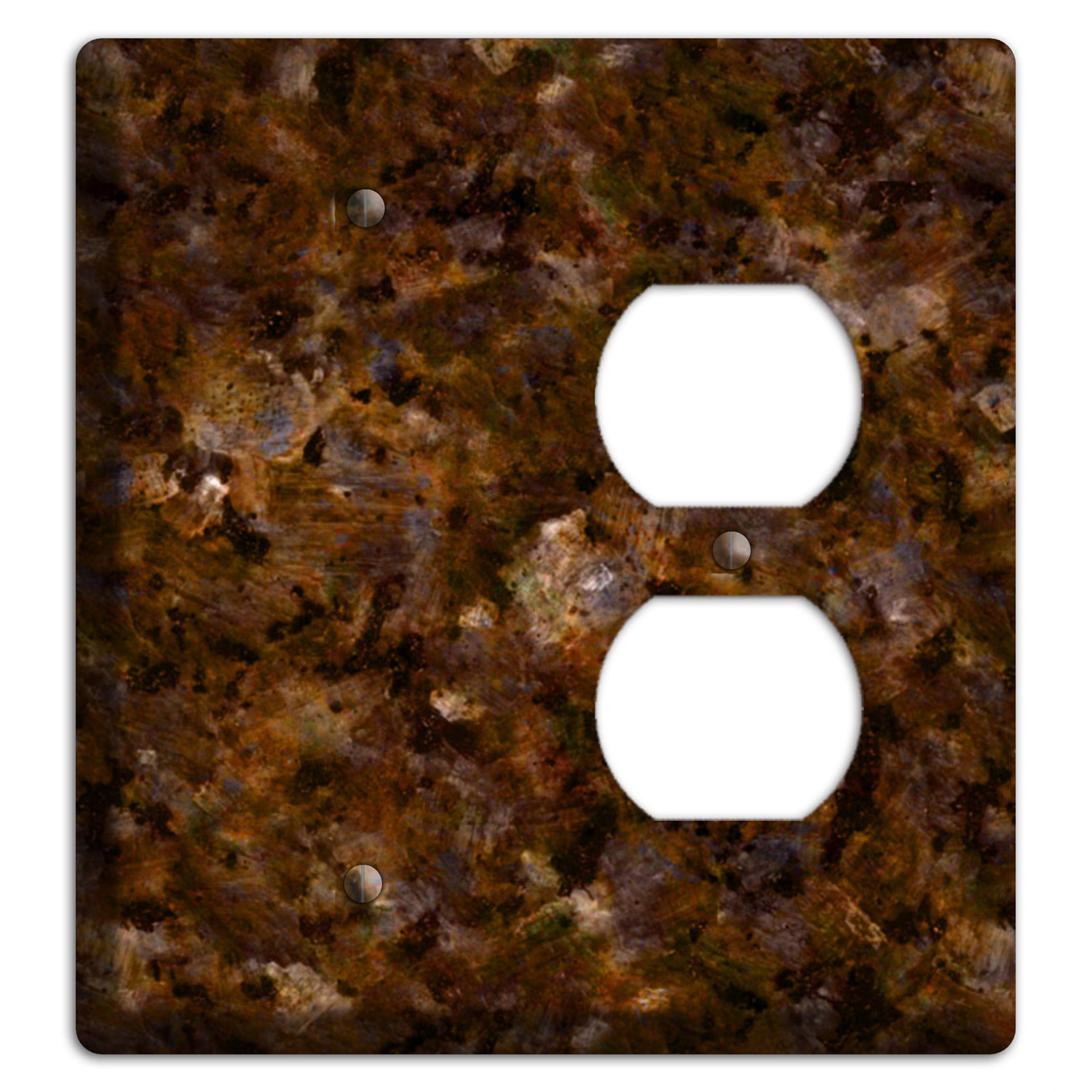 Baltic Green Granite Blank / Duplex Wallplate
