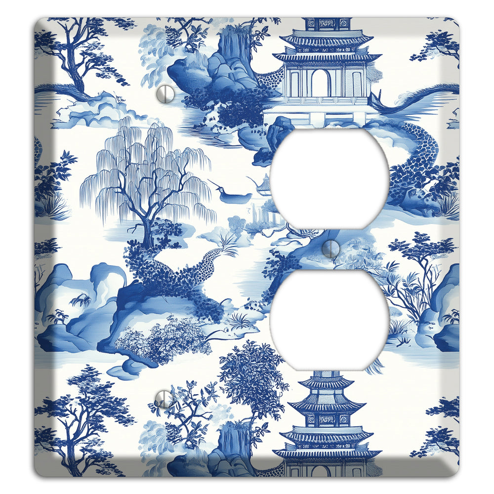 Willow & Pagoda Blank / Duplex Wallplate