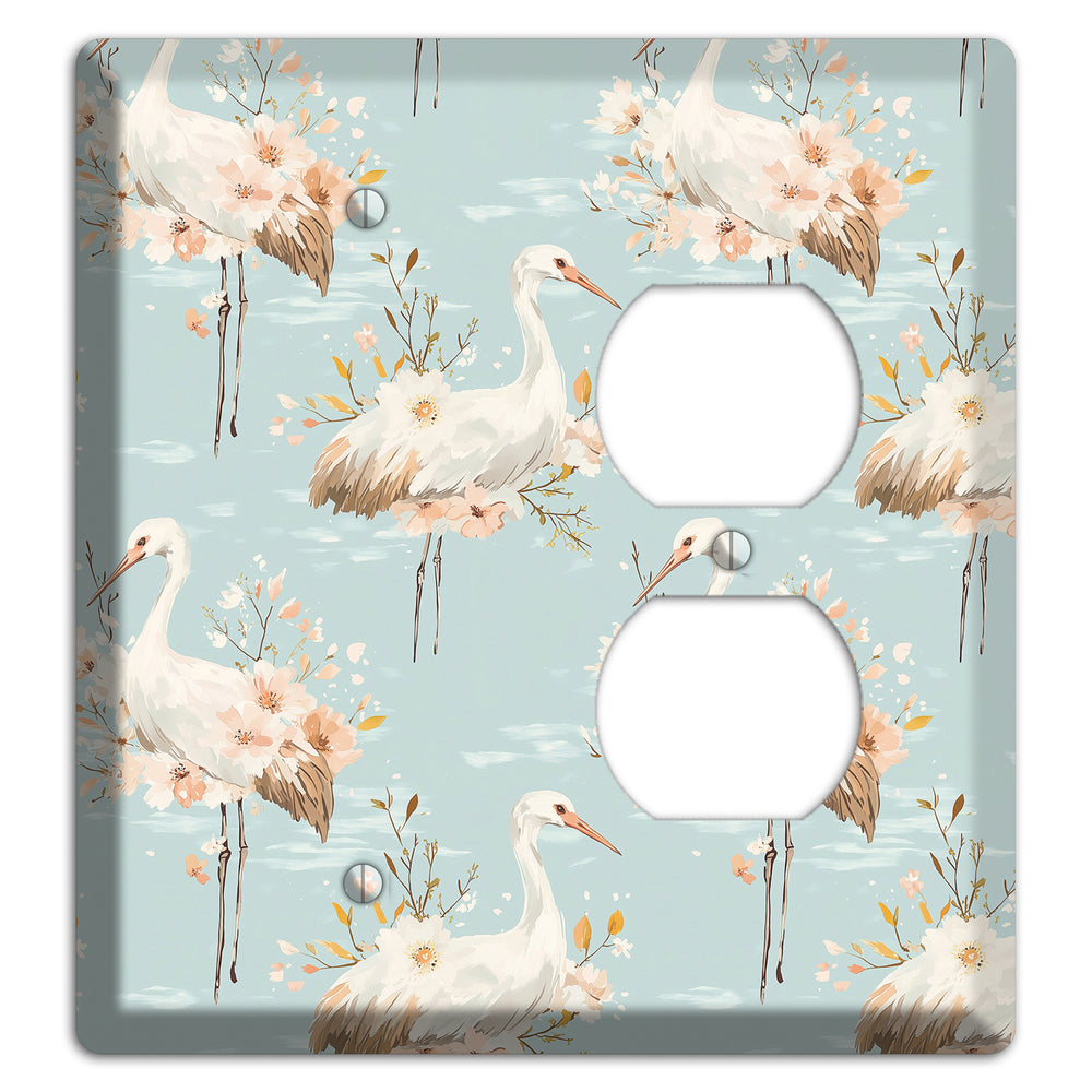 Celadon Crane Reverie Blank / Duplex Wallplate