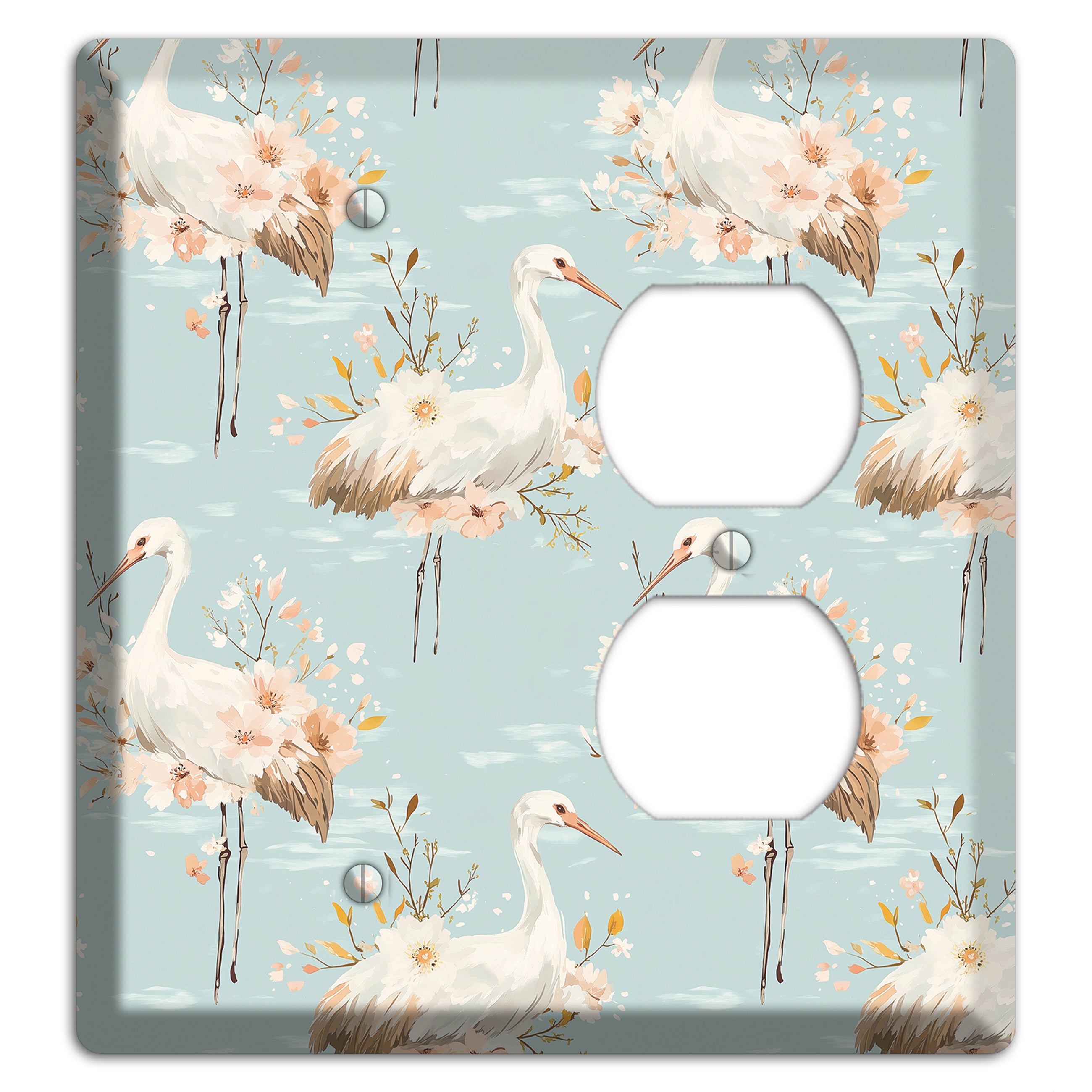 Celadon Crane Reverie Blank / Duplex Wallplate