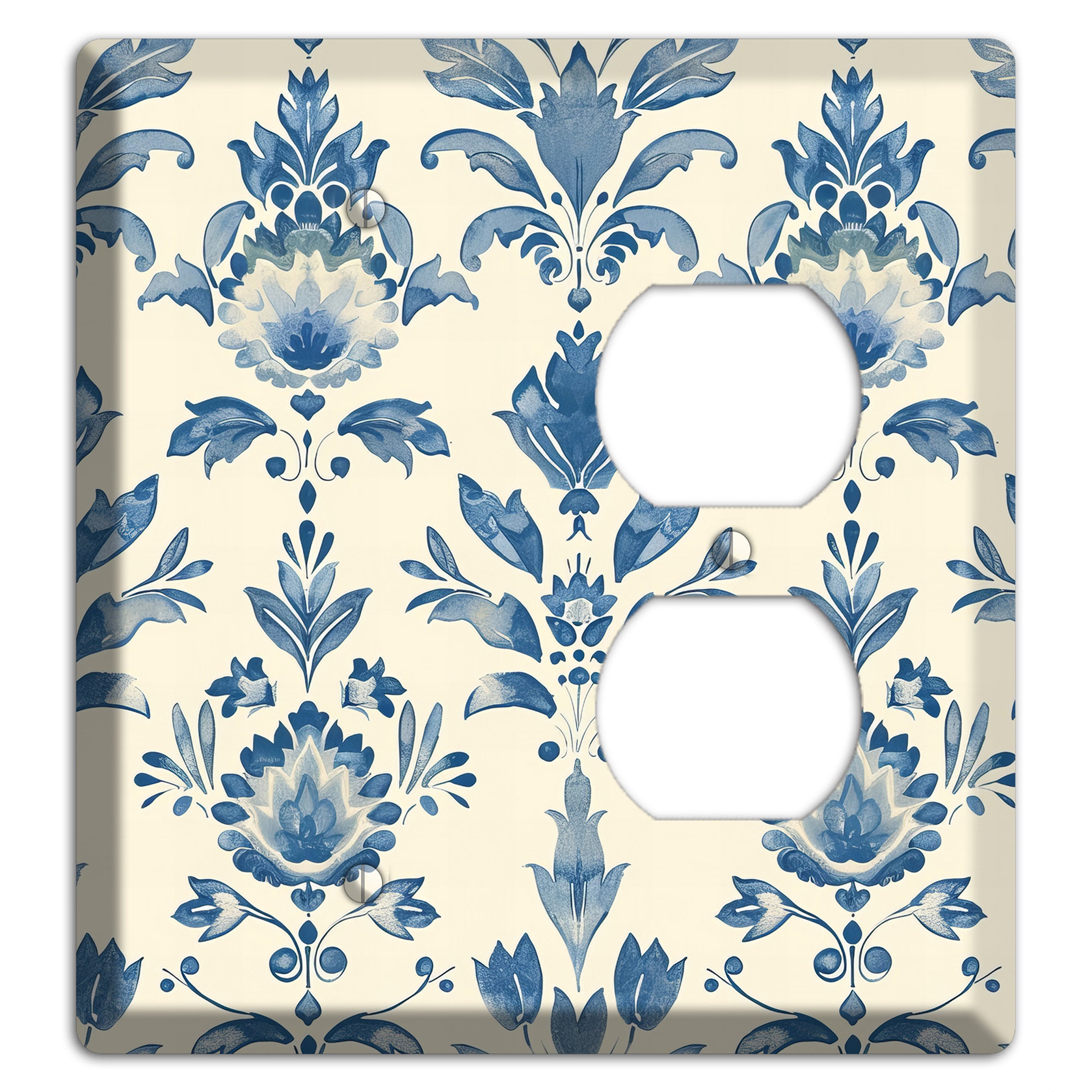 Bloom & Indigo Blank / Duplex Wallplate