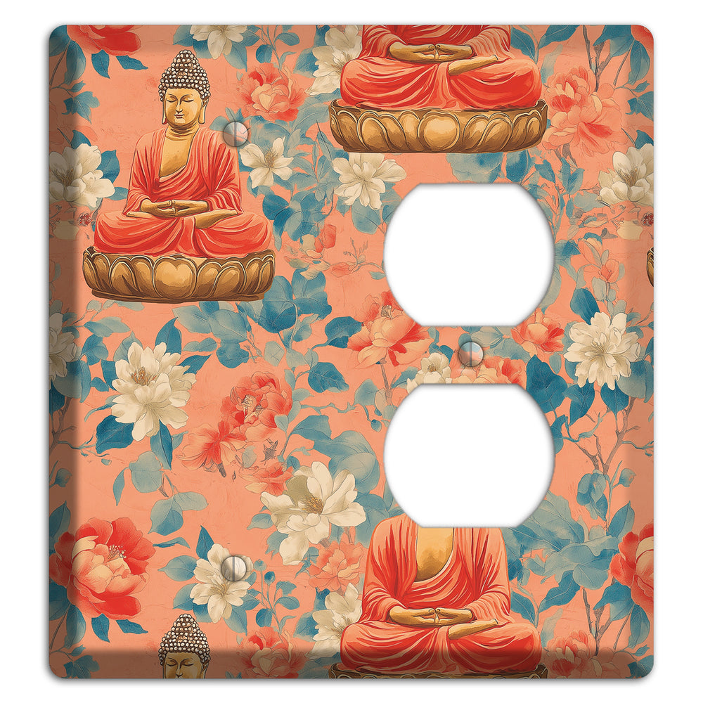 Lotus & Coral Blank / Duplex Wallplate