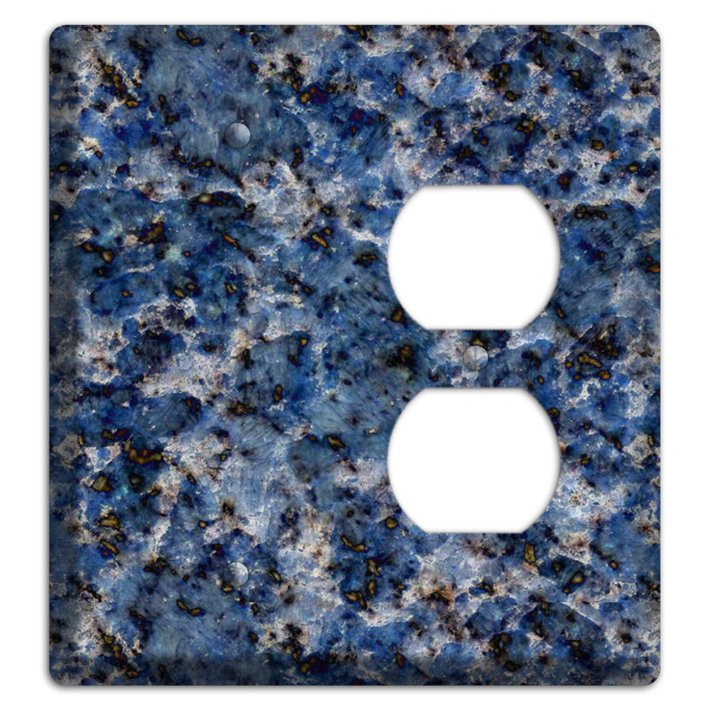 Blue Bahia Granite Blank / Duplex Wallplate