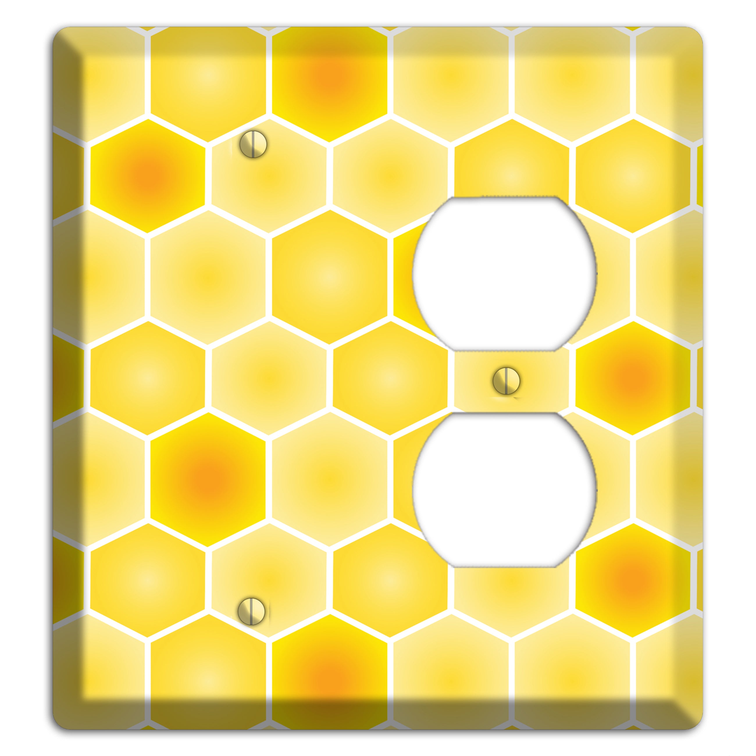 Liquid Gold Lattice Blank / Duplex Wallplate