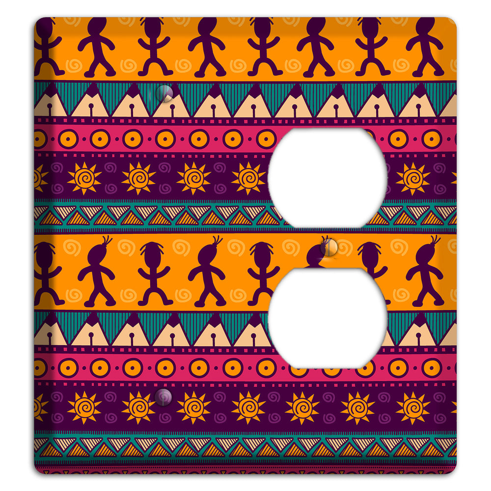 Tribal Rhythm Blank / Duplex Wallplate