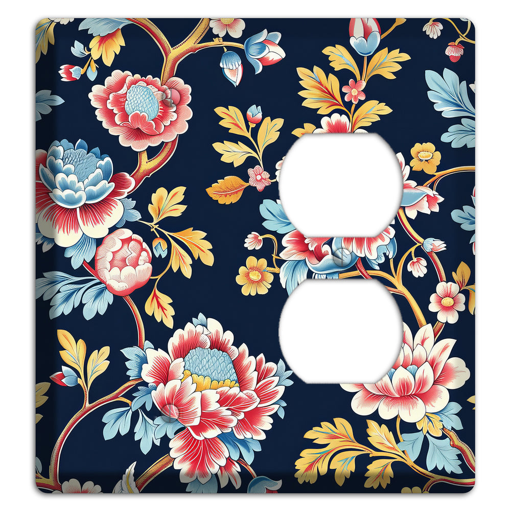 Midnight Garden Bloom Blank / Duplex Wallplate