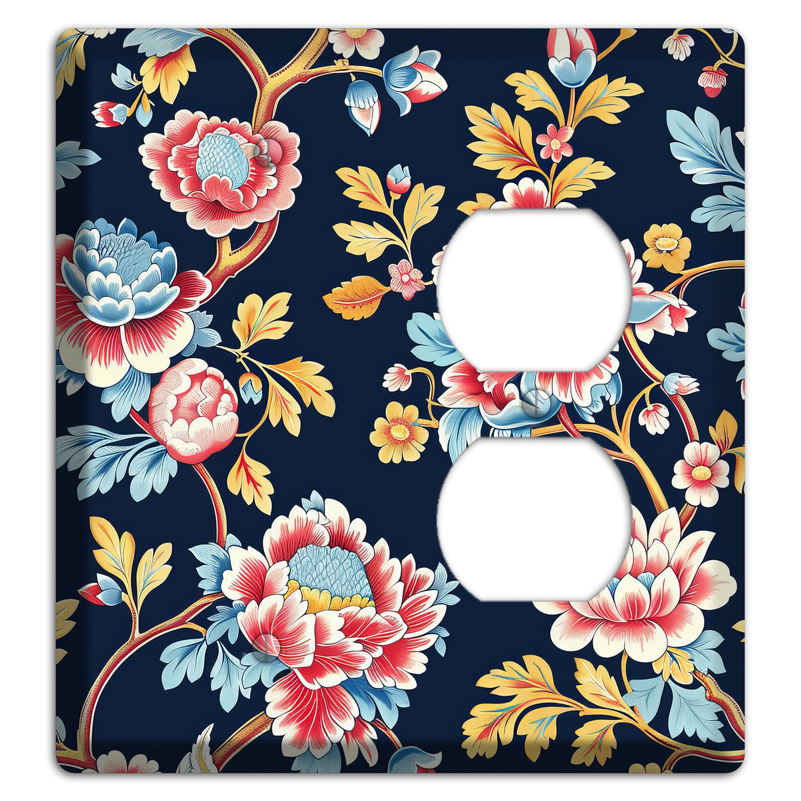Midnight Garden Bloom Blank / Duplex Wallplate