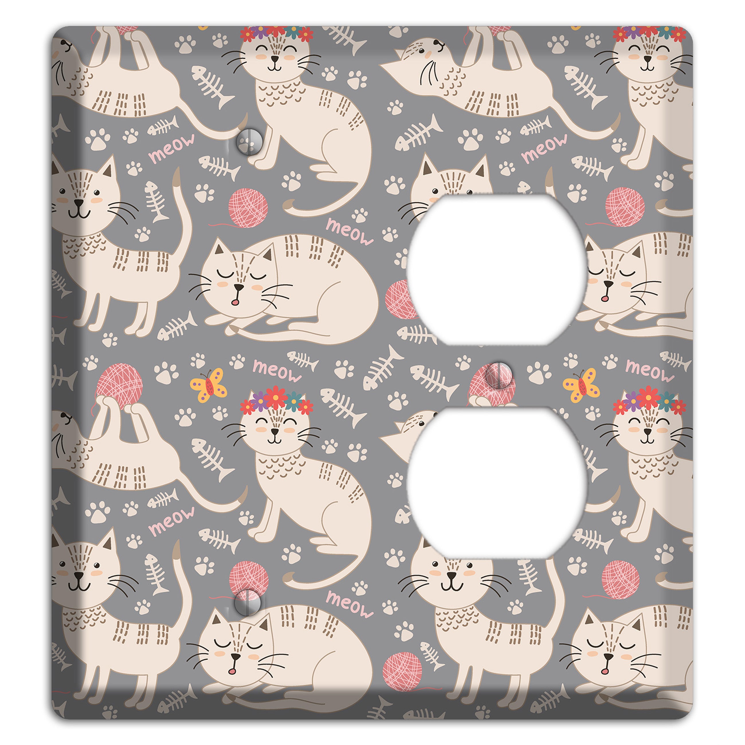 Meow Mix (Gray) Blank / Duplex Wallplate