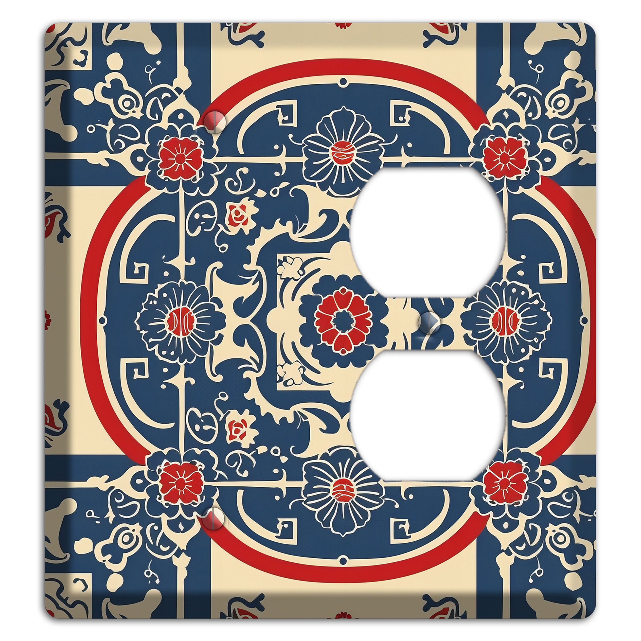 Imperial Medallion Court Blank / Duplex Wallplate