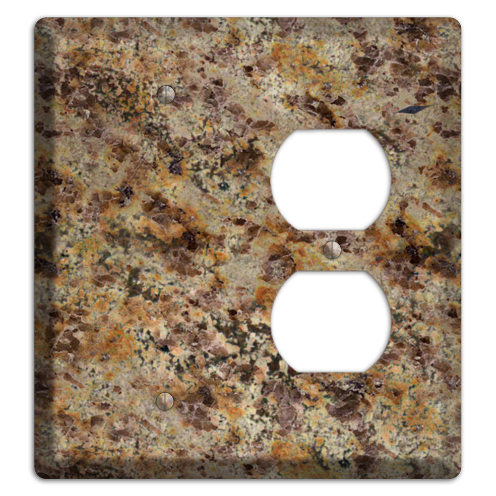 Golden Crystal Granite Blank / Duplex Wallplate