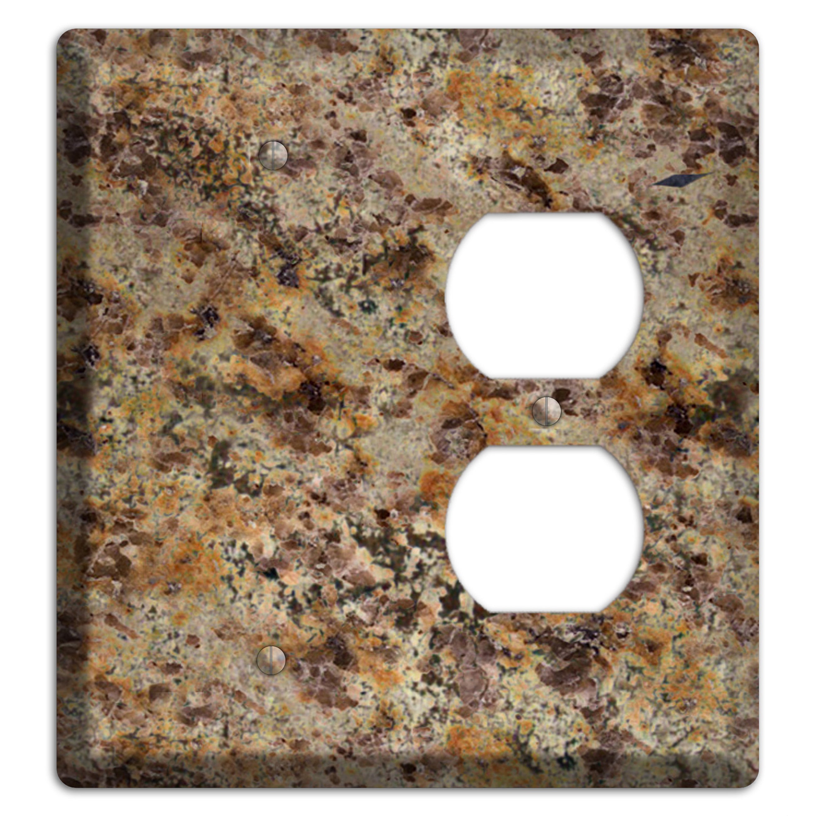 Golden Crystal Granite Blank / Duplex Wallplate
