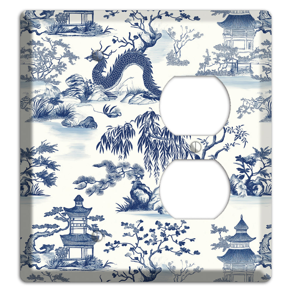 Dragon & Pagoda Blank / Duplex Wallplate