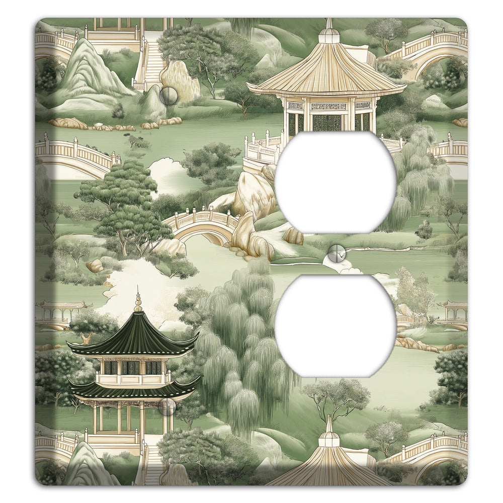 Jade Garden Toile Blank / Duplex Wallplate