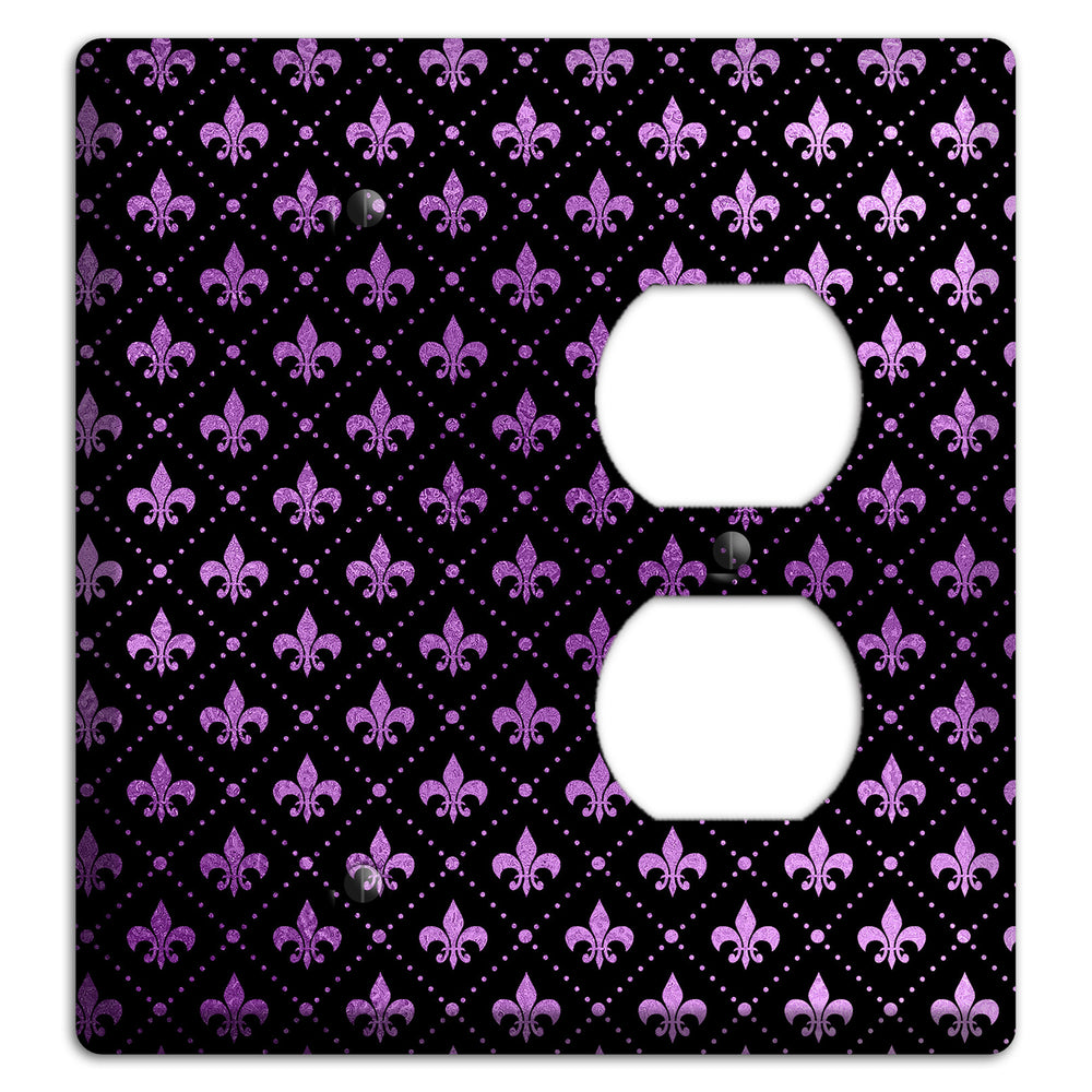 Royal Lilac Grid Blank / Duplex Wallplate