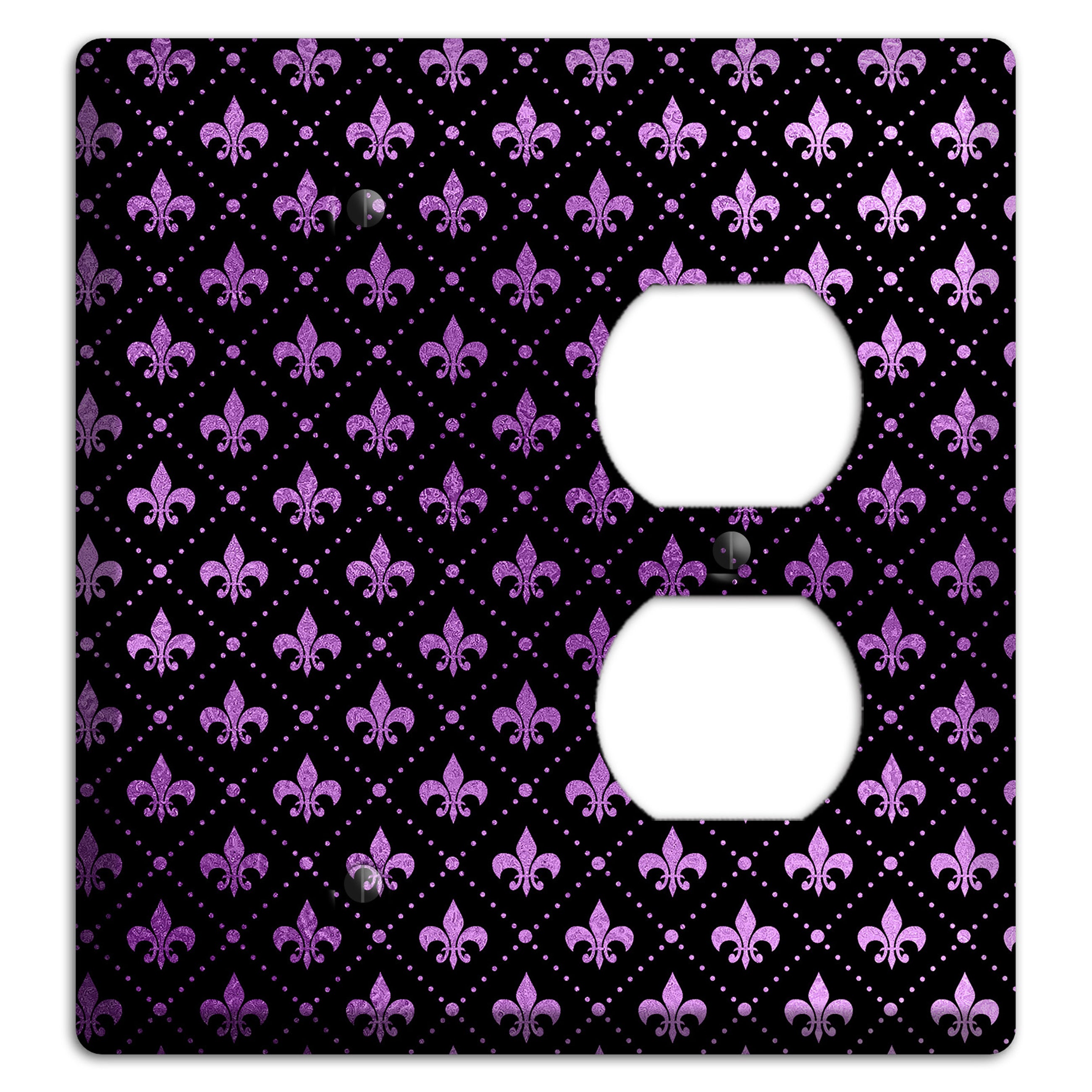 Royal Lilac Grid Blank / Duplex Wallplate