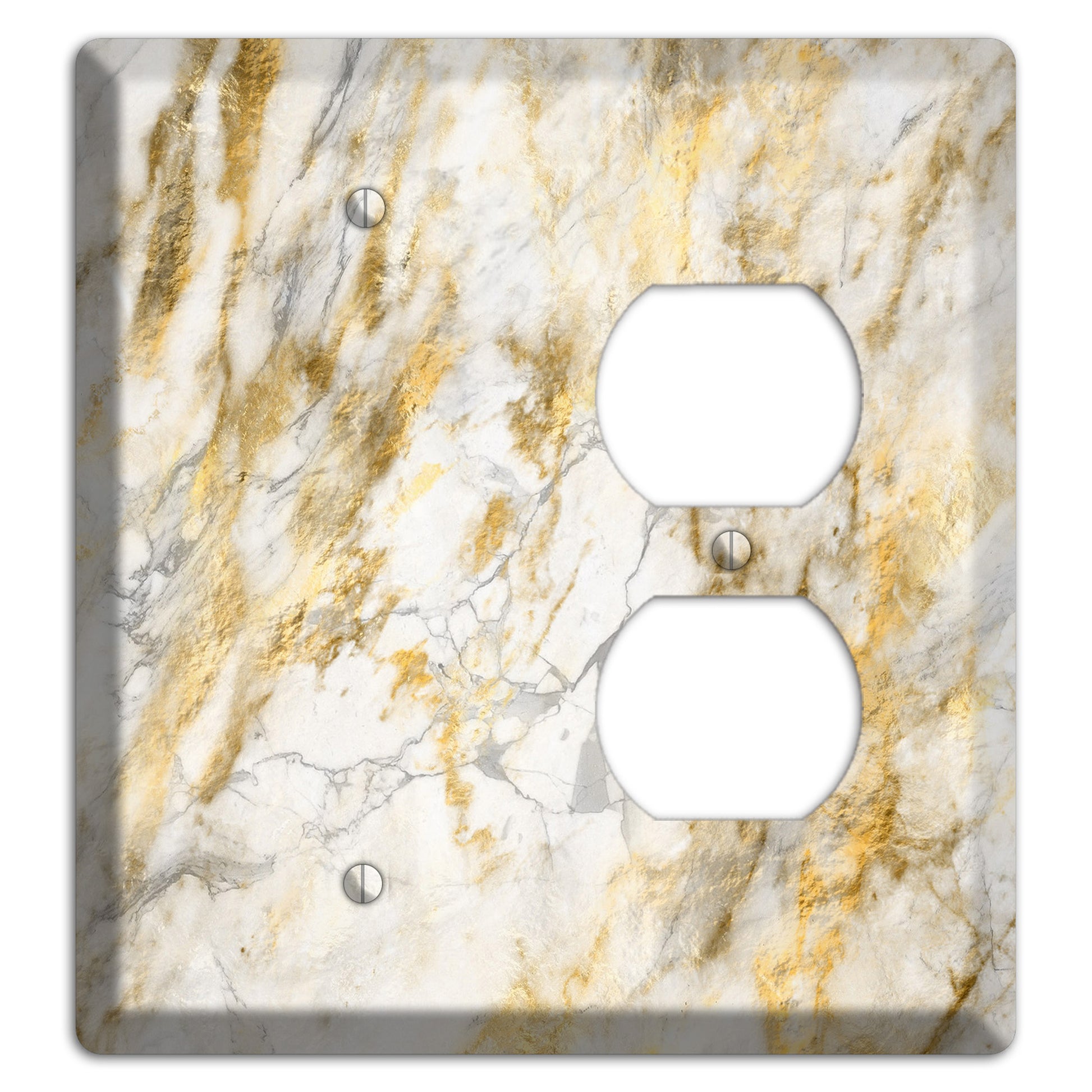 Marigold Marble Blank / Duplex Wallplate