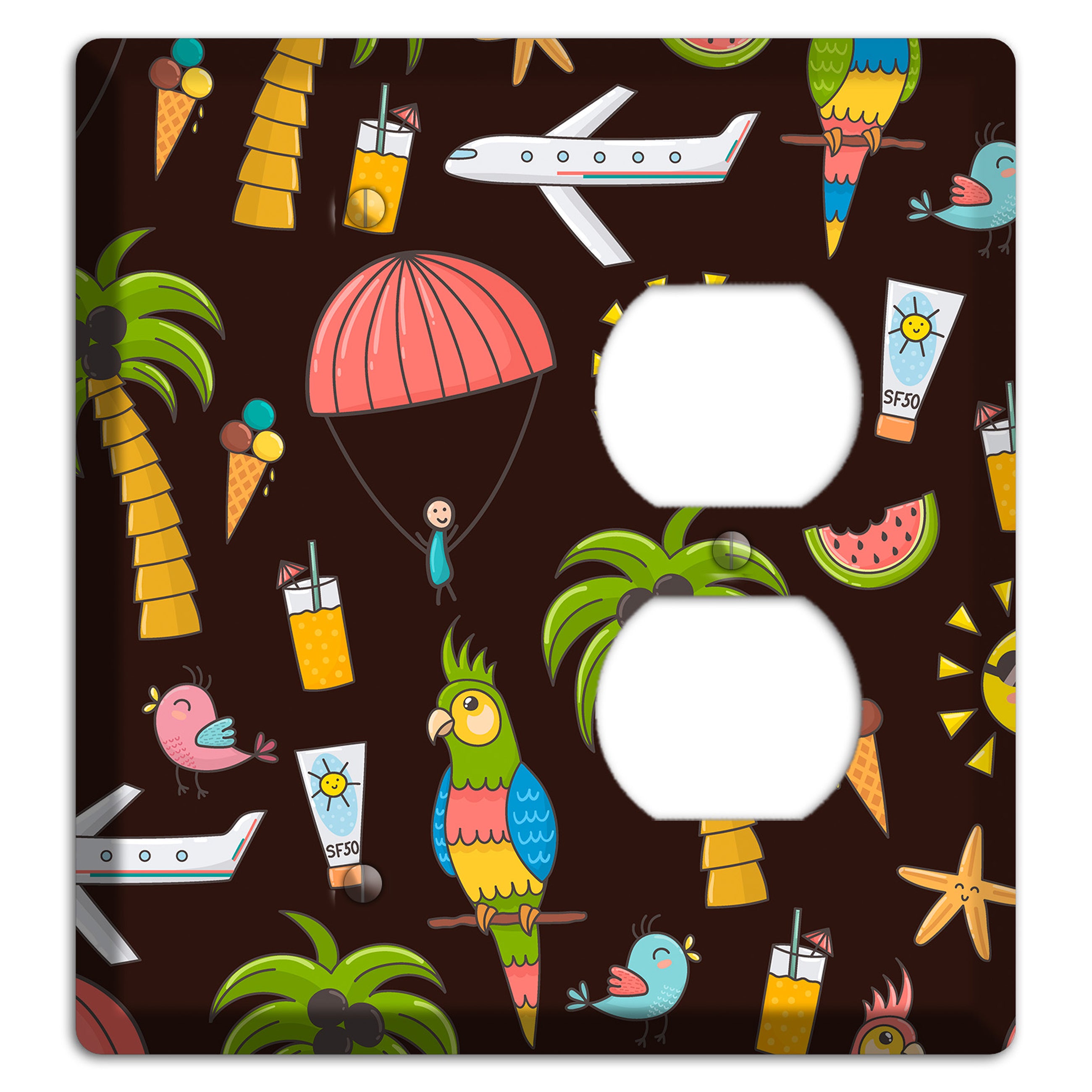 Sunset Tropics Blank / Duplex Wallplate